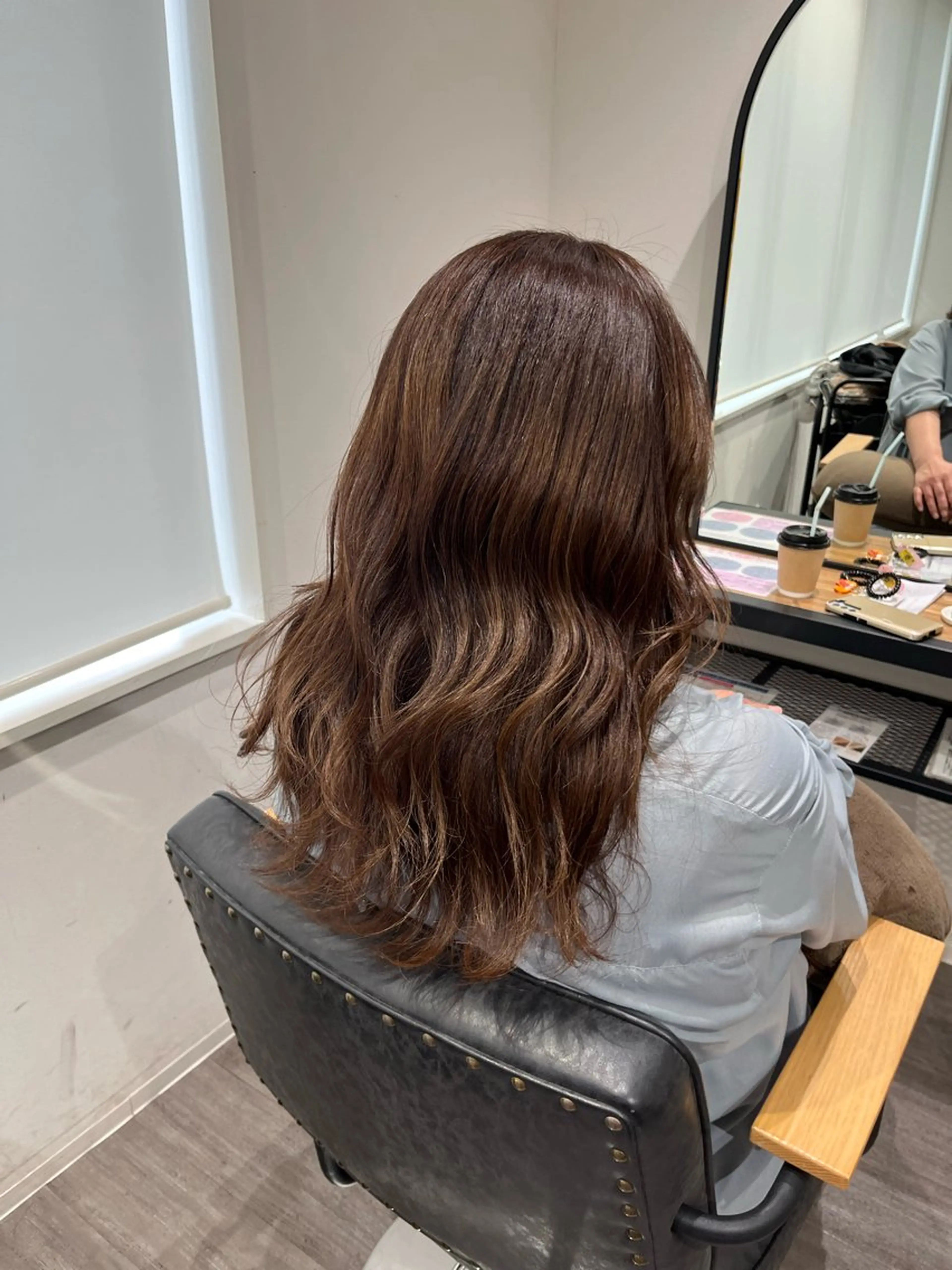 セミロング カラー ヘアアレンジ アッシュ 透明感カラー cocotte 💟草間紫音💟のヘアスタイル