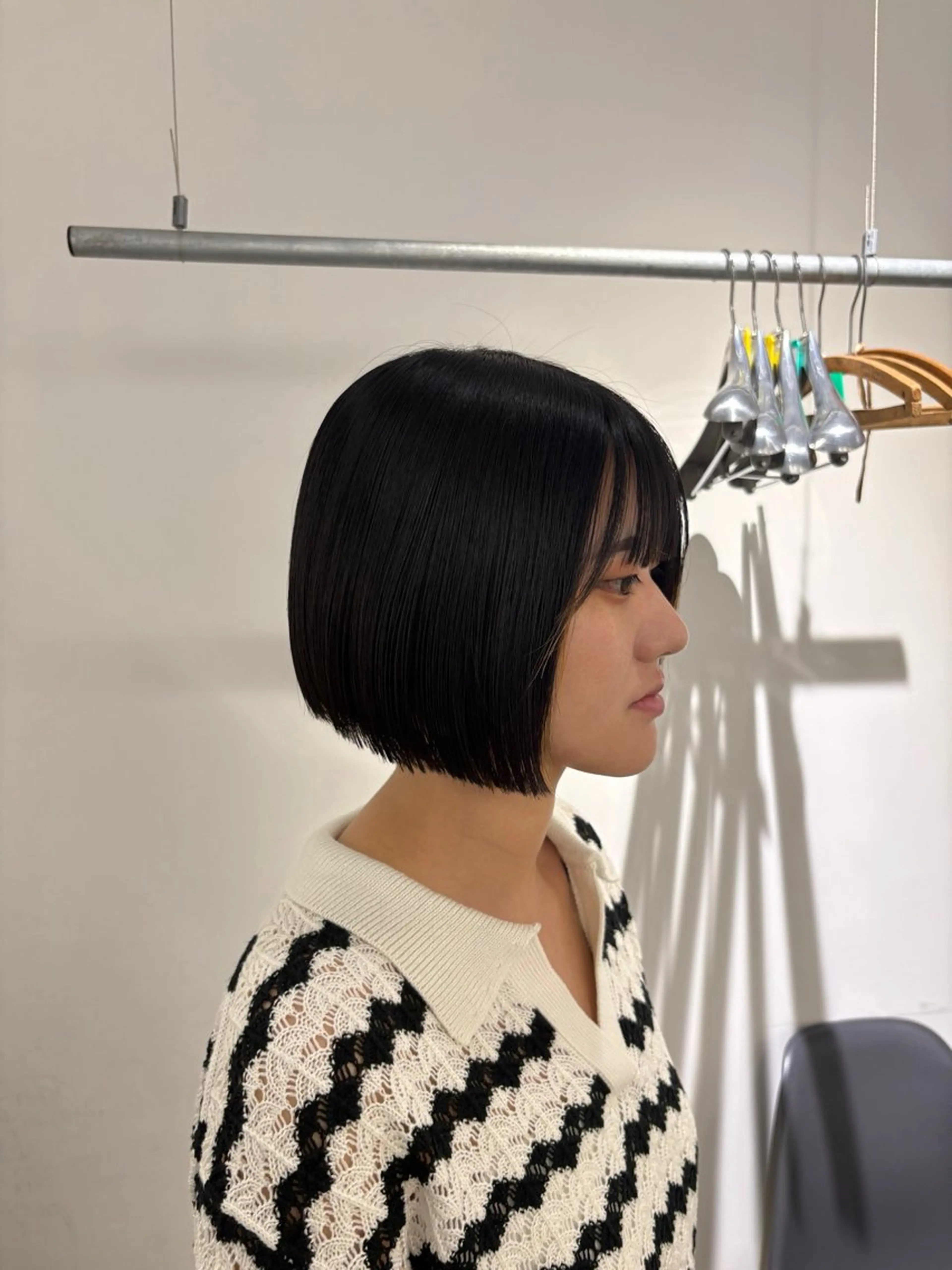 ショート 切りっぱなしボブ ボブ 須田 彩葉のヘアスタイル