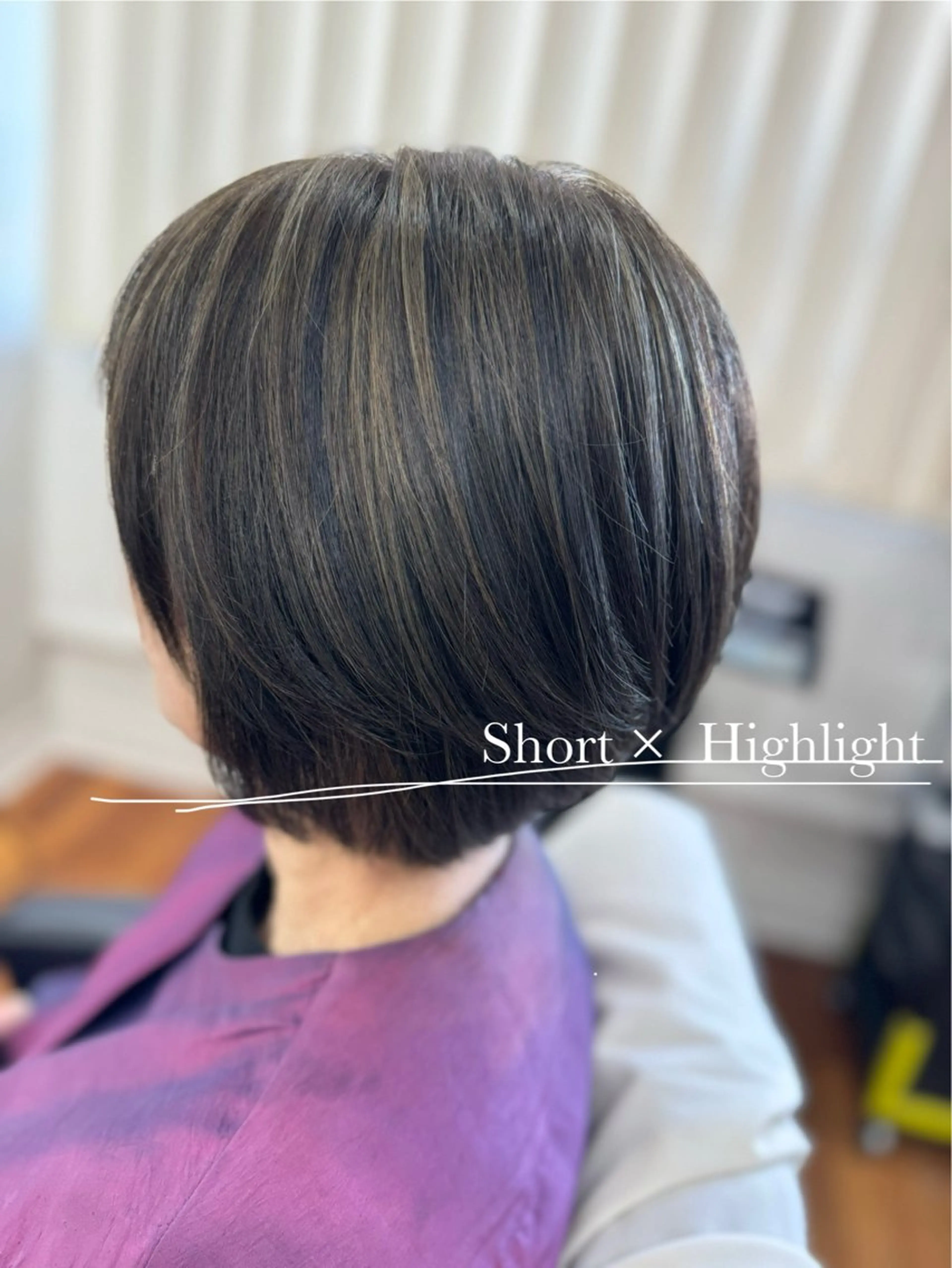 ショート カラー ハイライトカラー ハイライト リトル・サイエンティスト所属・一宮/縮毛矯正/ 内野優紀のヘアスタイル