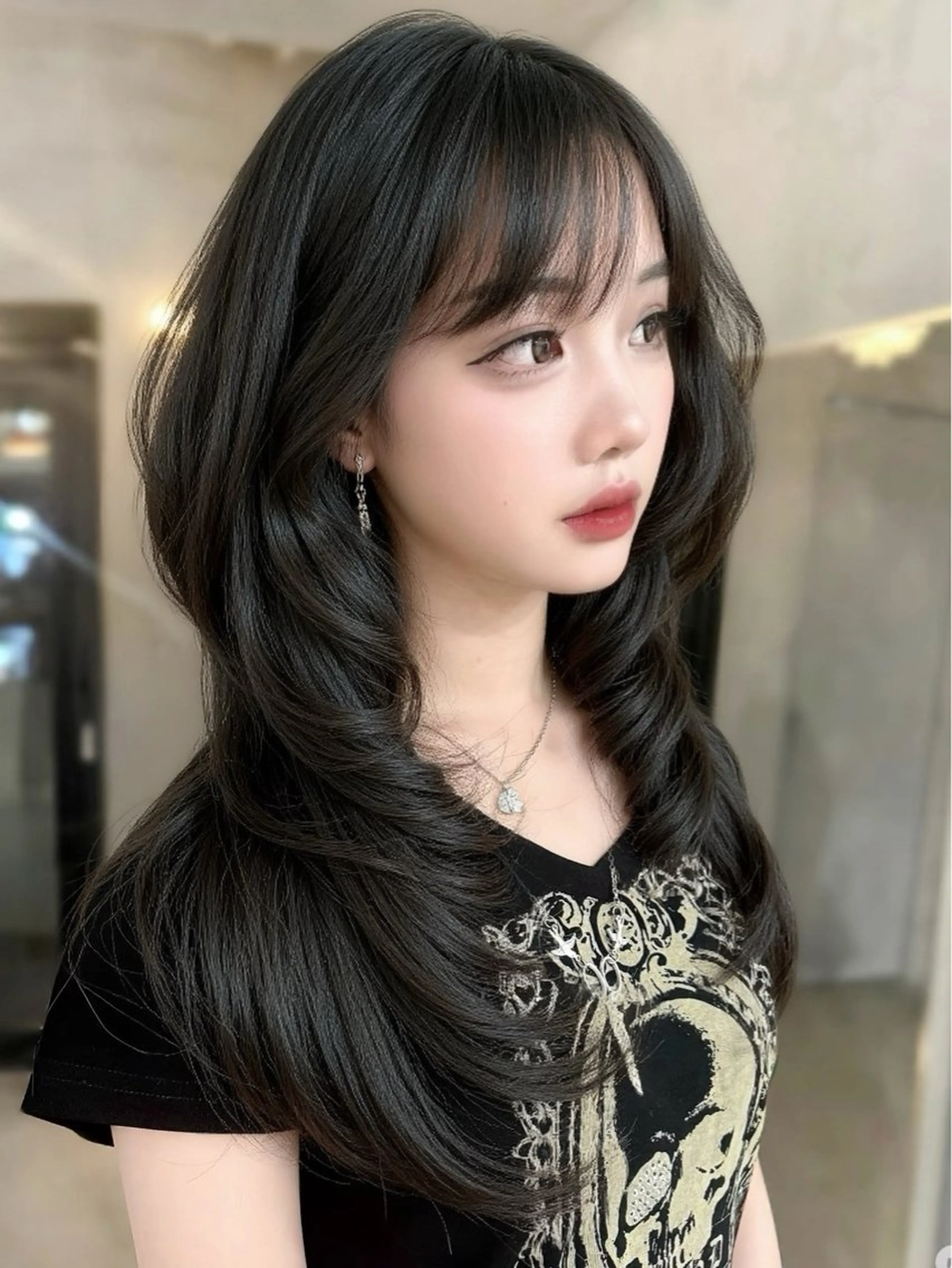 カラー ワンホン風ヘア まなのヘアスタイル