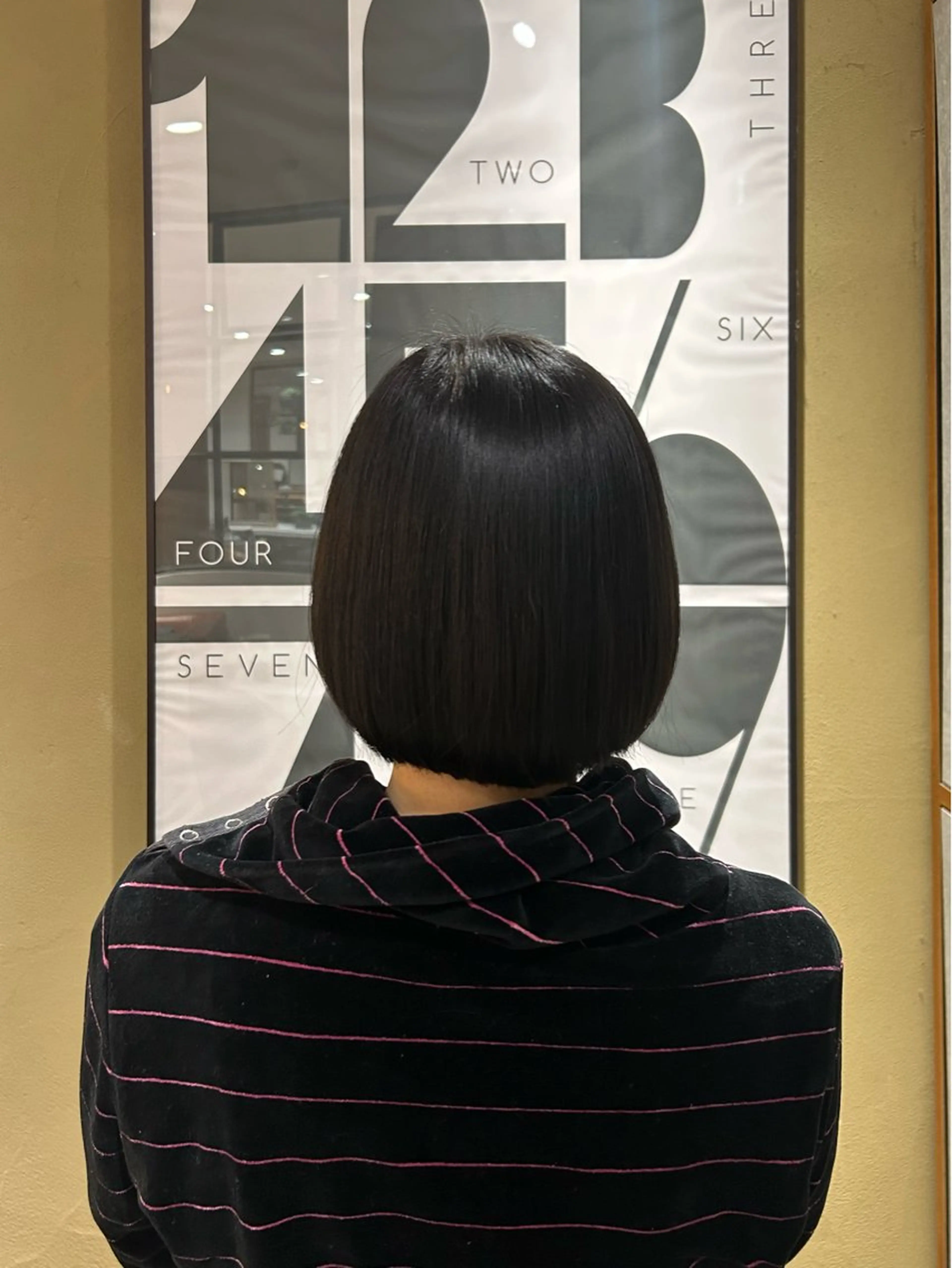 ショート ワンレンボブ ボブ ココナ./ 艶っぽカラー🐏のヘアスタイル