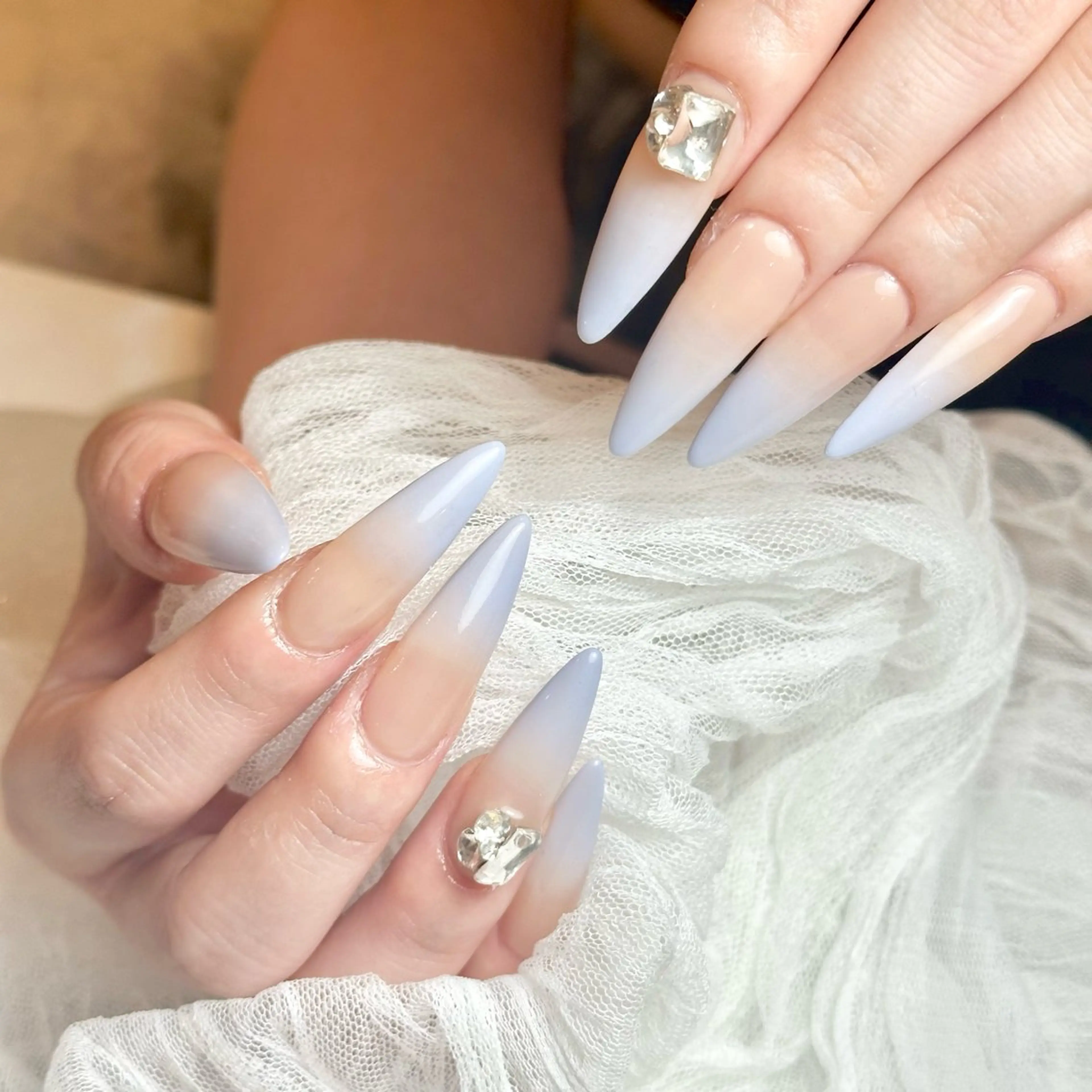 ネイル ロングネイル ハンドネイル SHIORI Dig.nailのネイルデザイン