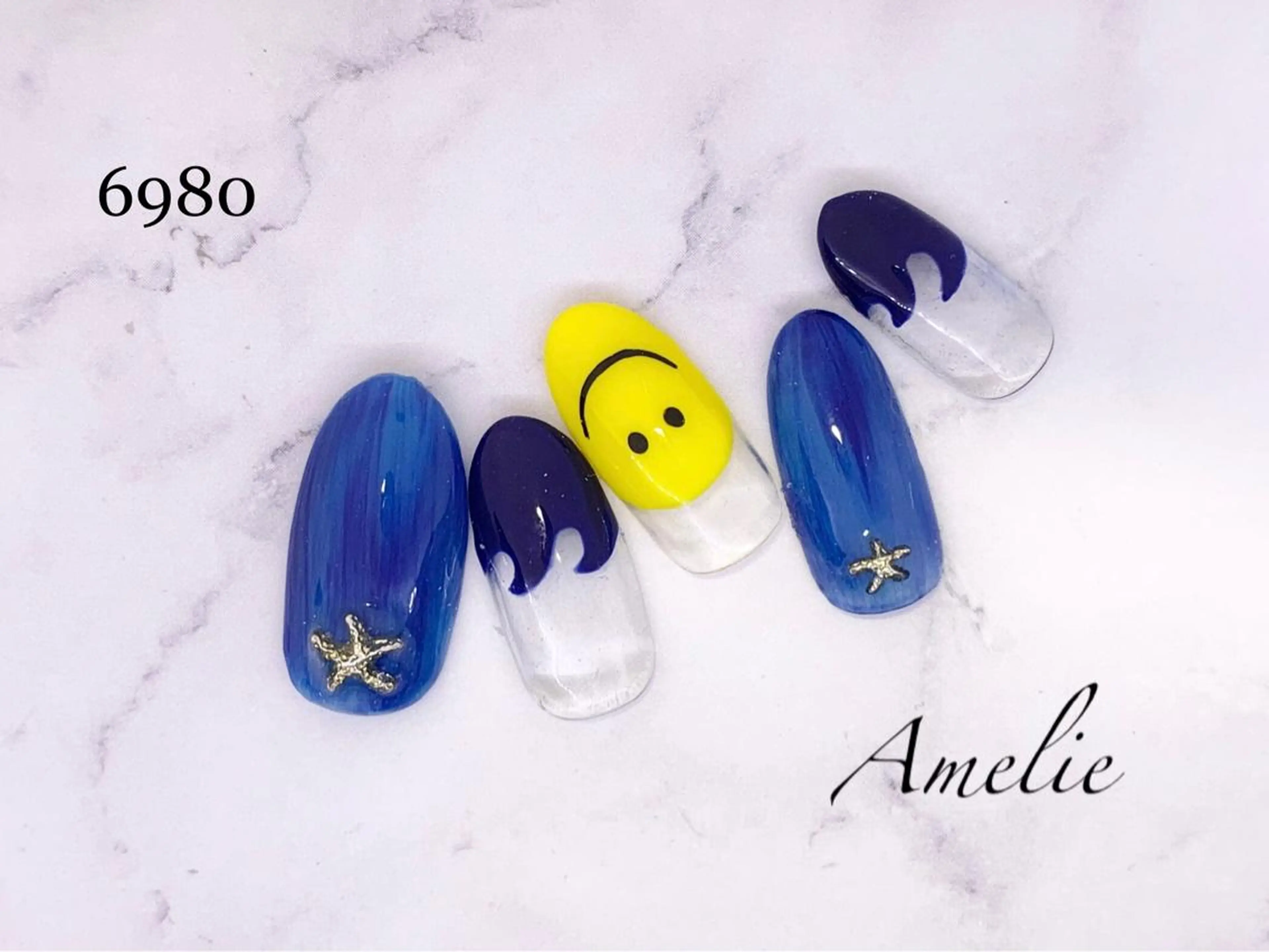 ネイル ハンドネイル いちじゅう あおいのネイルデザイン
