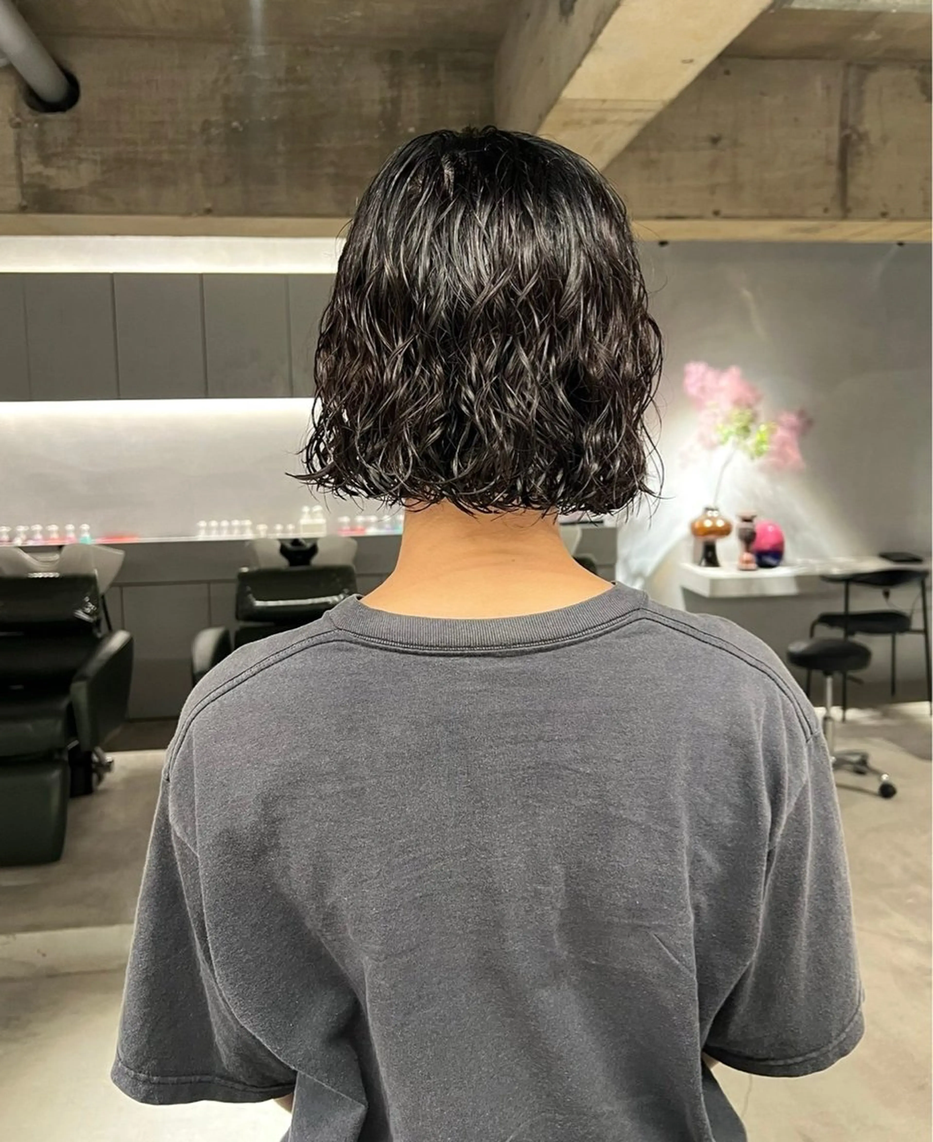 ショート パーマ 中村 衣里のヘアスタイル