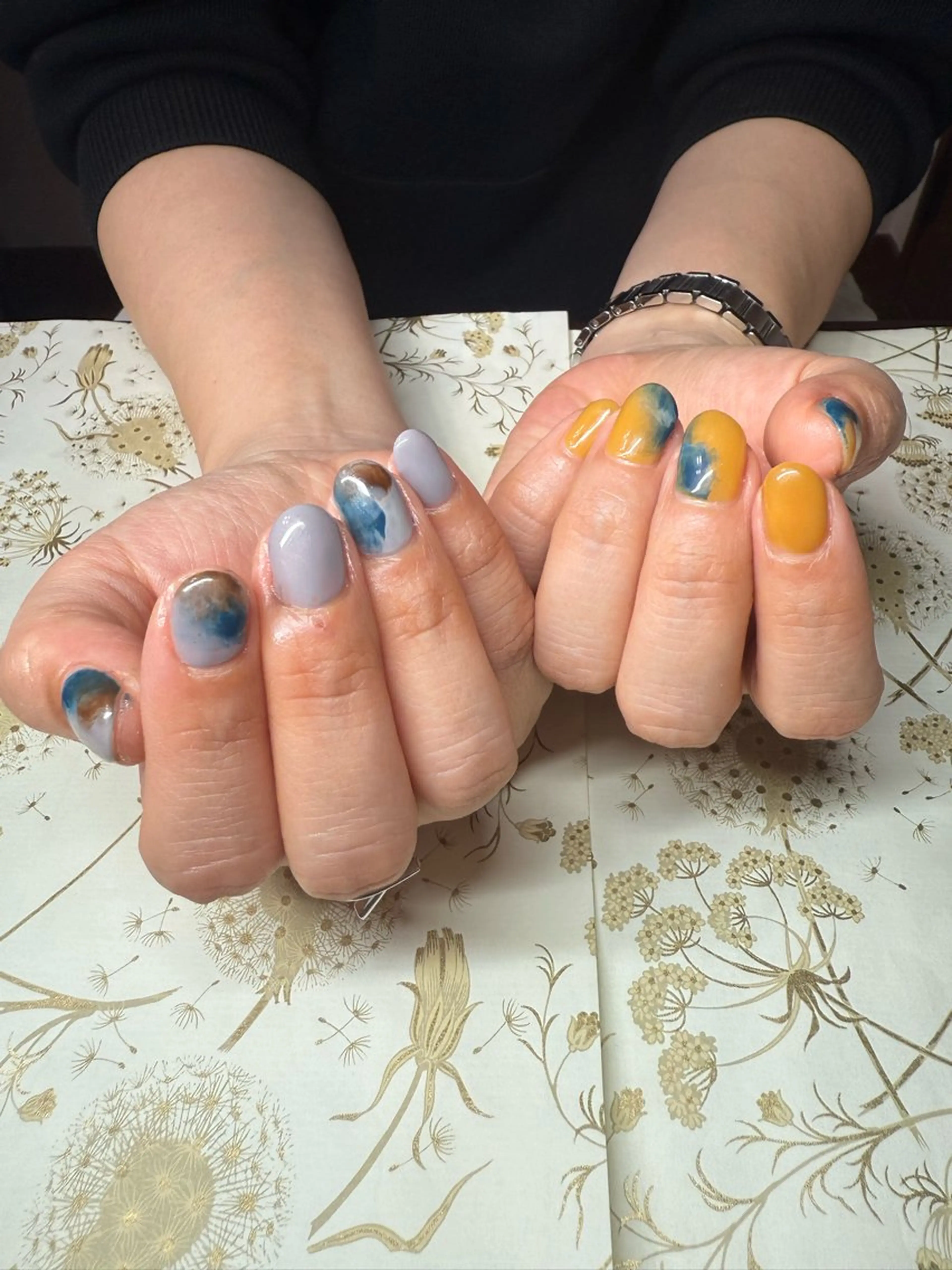 ネイル 冬ネイル ハンドネイル miel nailのネイルデザイン
