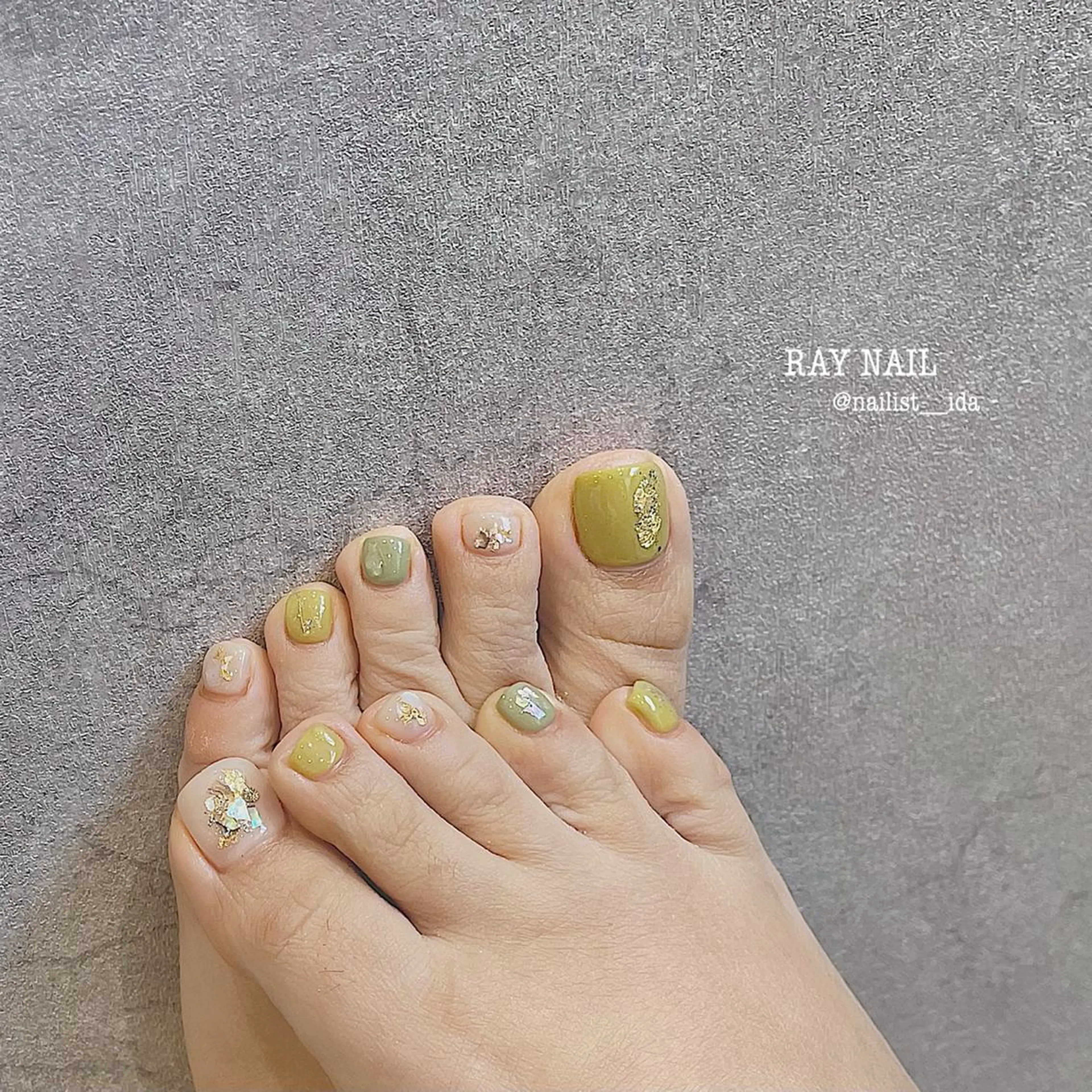 ネイル ピスタチオネイル Arowa 伊田のネイルデザイン