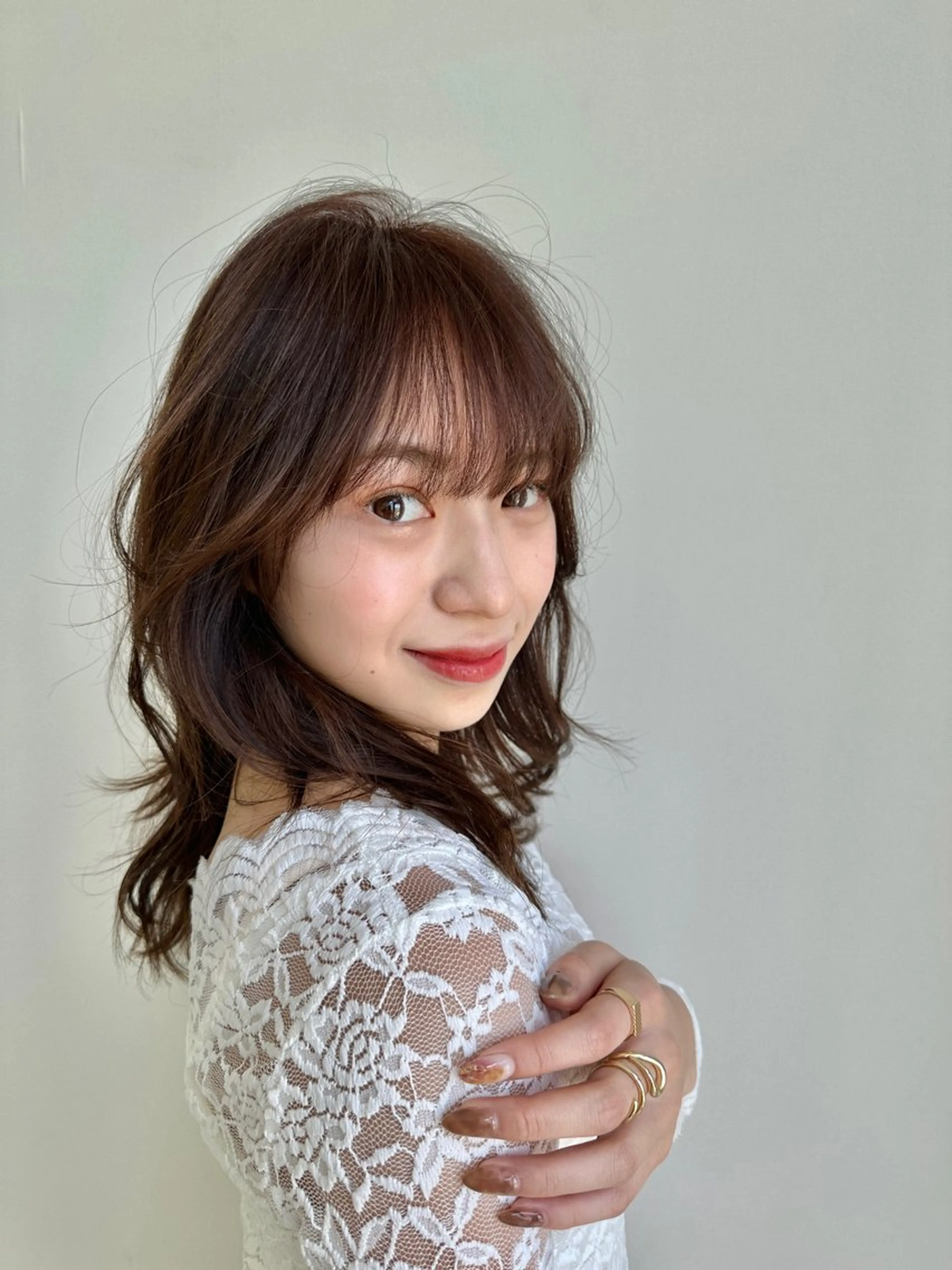 ミディアム 綿貫 結香のヘアスタイル