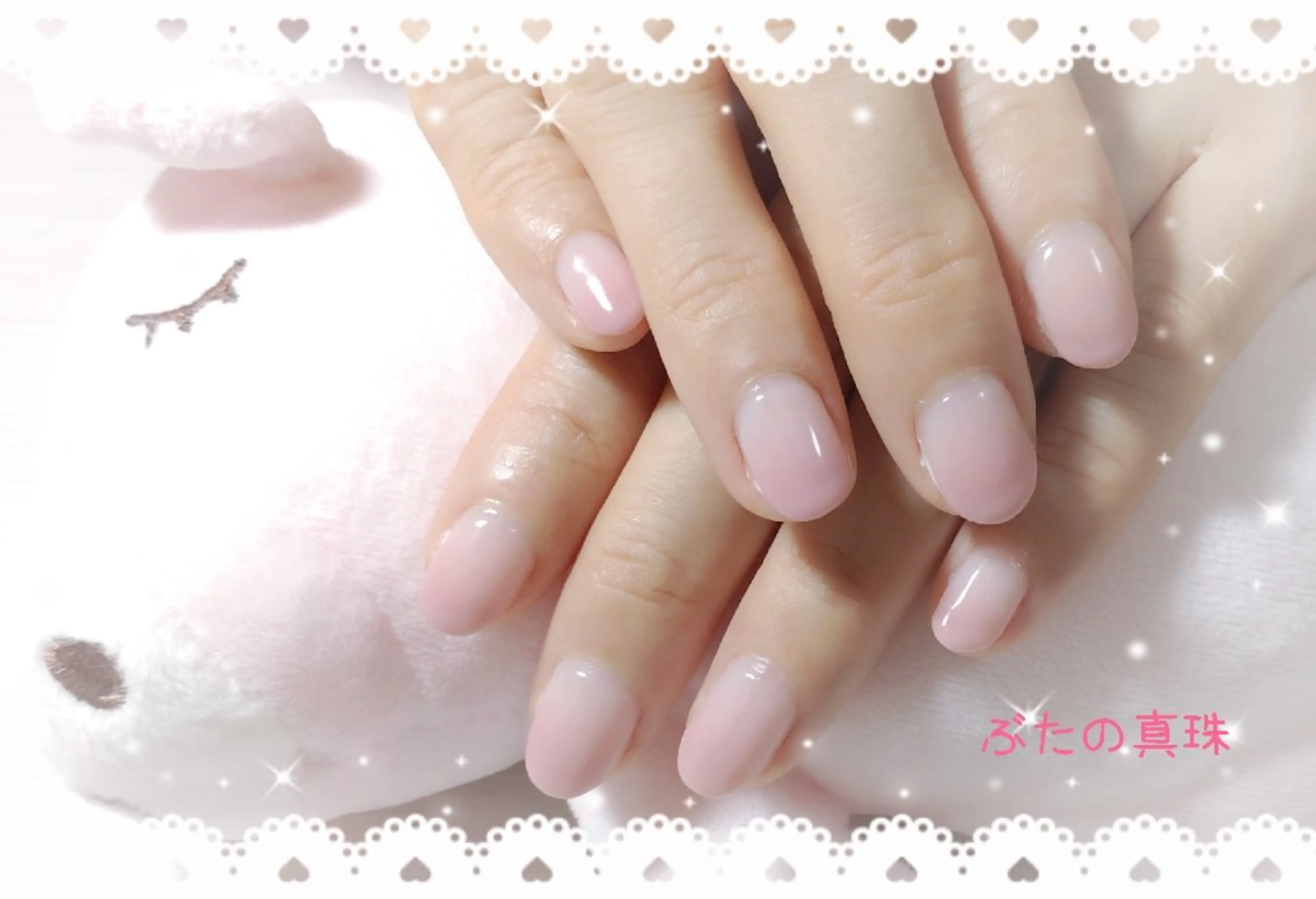 ネイル グラデーション ピンク ハンドネイル 林 珠里のネイルデザイン