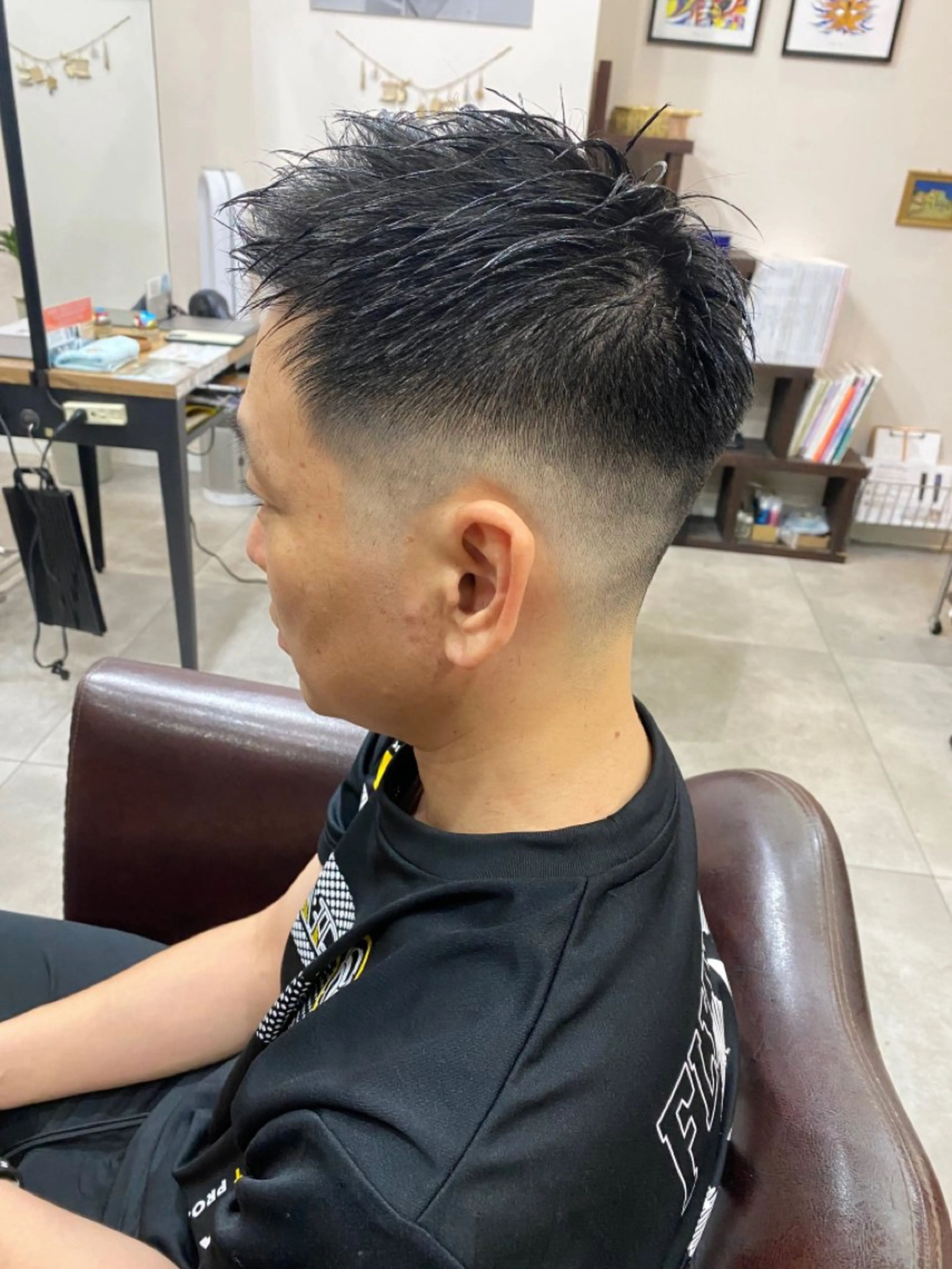 メンズ フェードカット カット 松村 崇弘のヘアスタイル