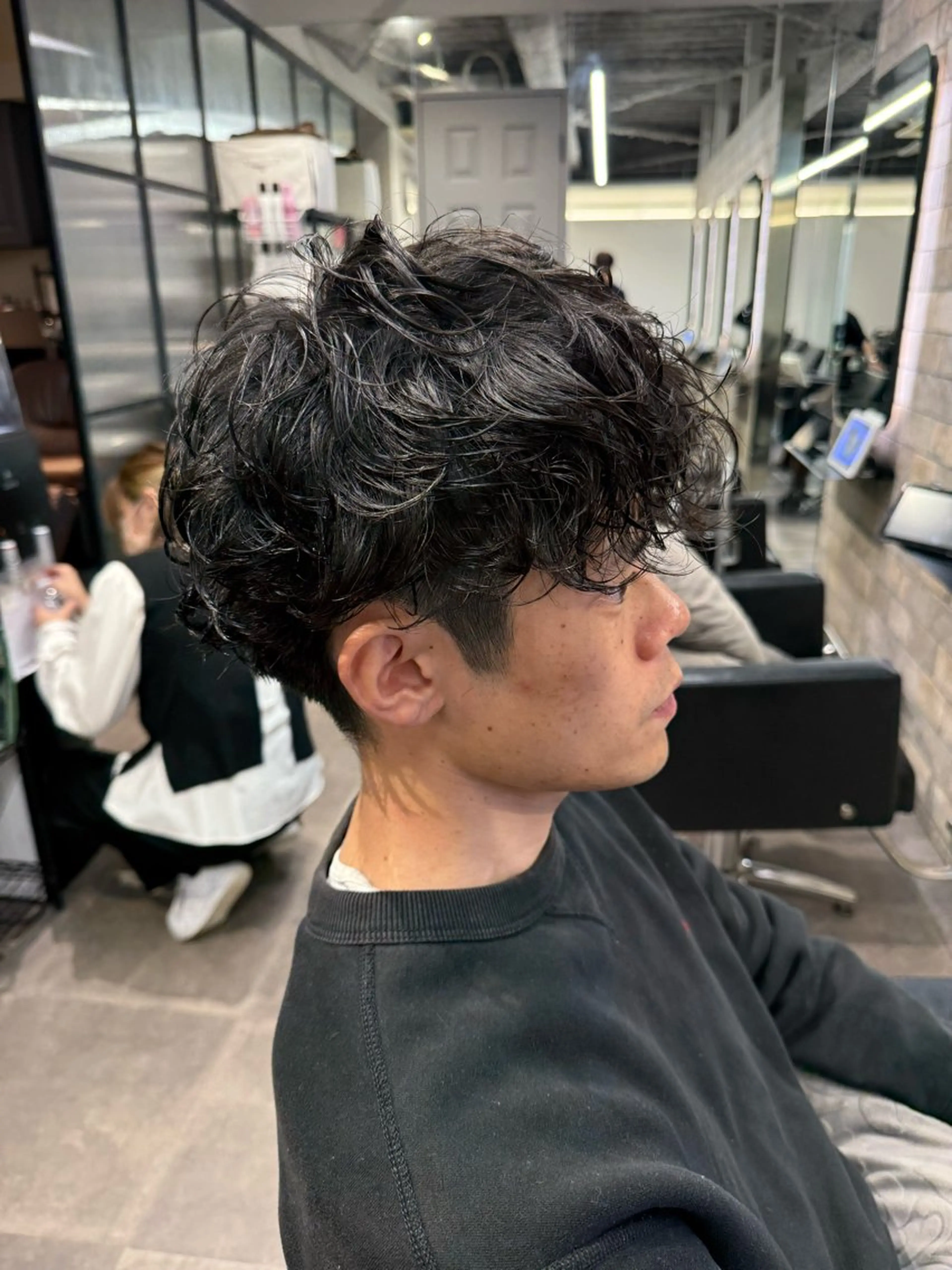 ショート パーマ メンズ カット パーマ fan.ray⚽️ 髙橋翔一のヘアスタイル