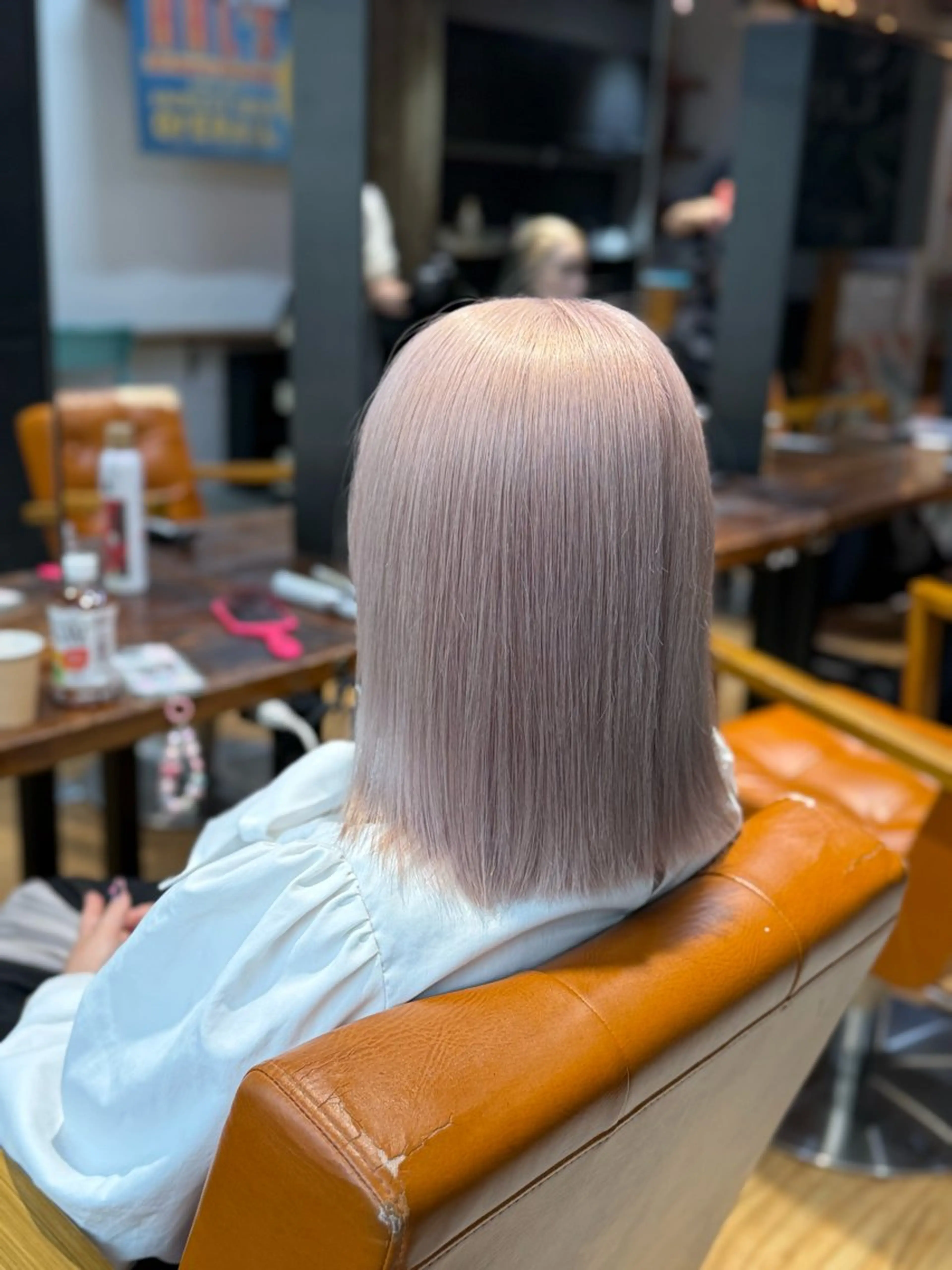 ミディアム ヘアカラー トリートメント レイヤーカット🫧 ／髪質改善✨TOWAのヘアスタイル