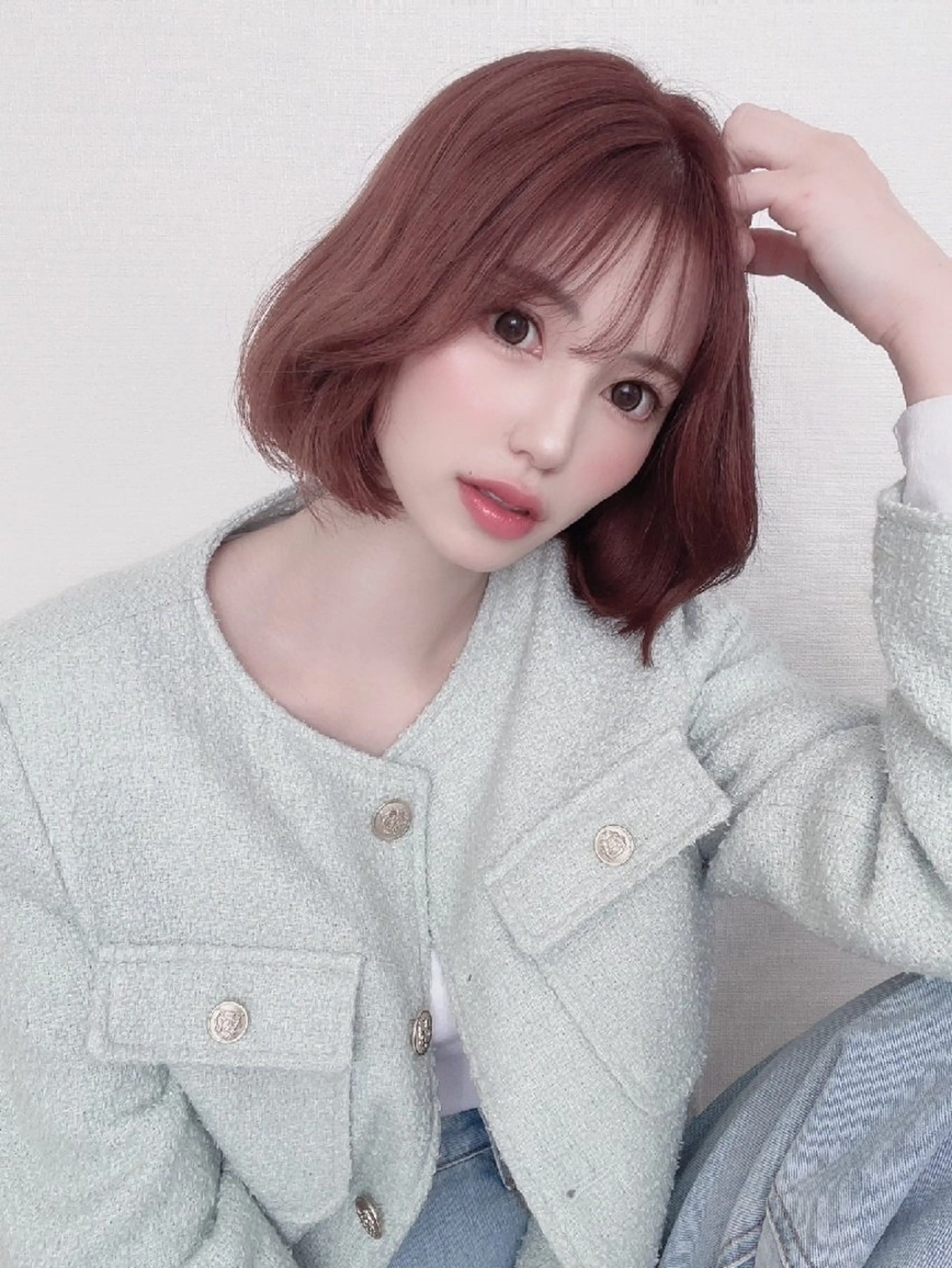 ショート ボブ エクステ 髪質改善 韓国風ヘア 縮毛矯正 カット 個室　髪質改善　Emily所属・髪質改善✨韓国ヘア ✨yugiのヘアスタイル