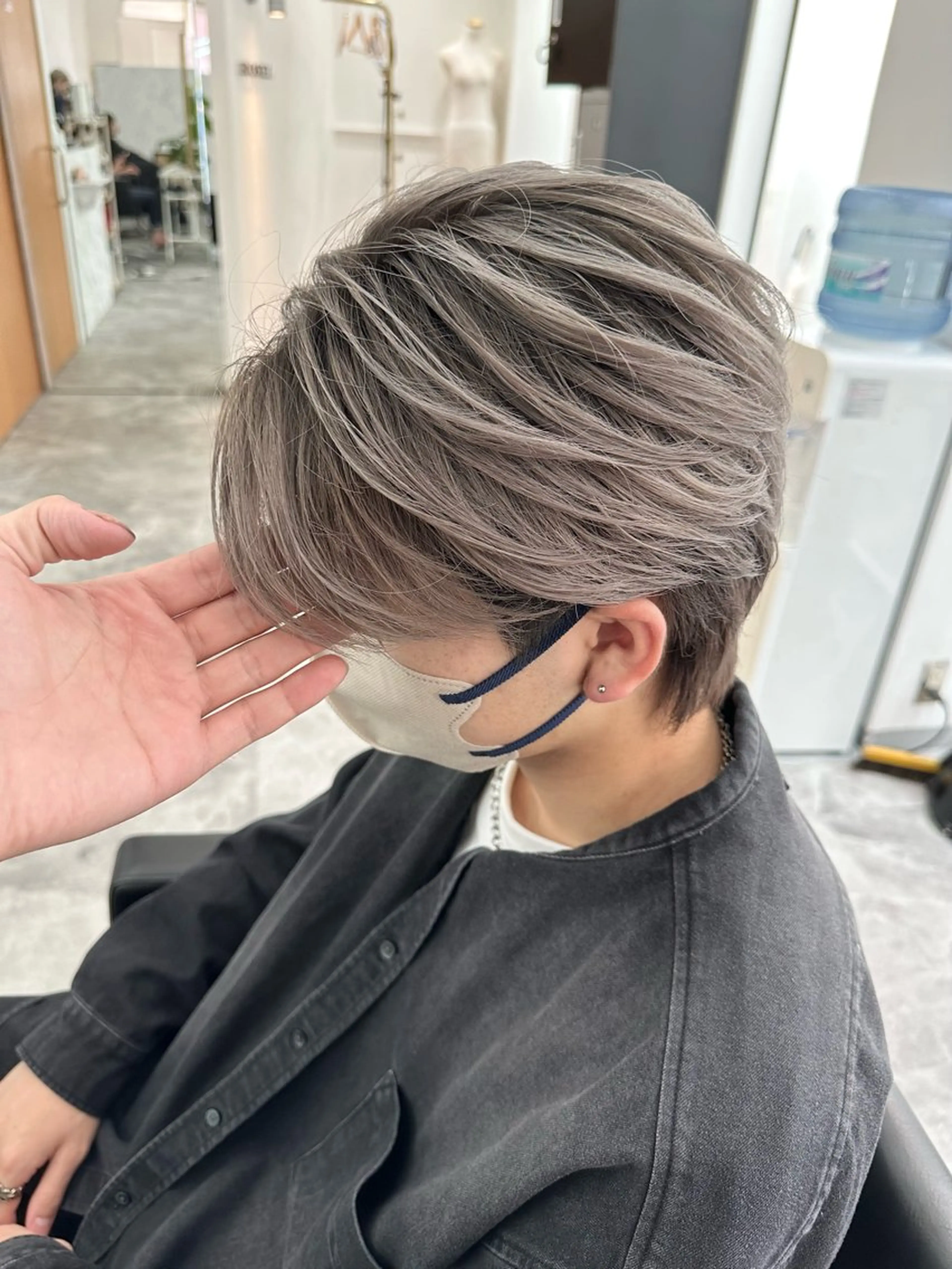 カラー ヘアアレンジ メンズ メンズバレイヤージュ メンズブリーチ バレイヤージュ ブリーチ ヘアカラー ROSEL末吉 海渡のヘアスタイル