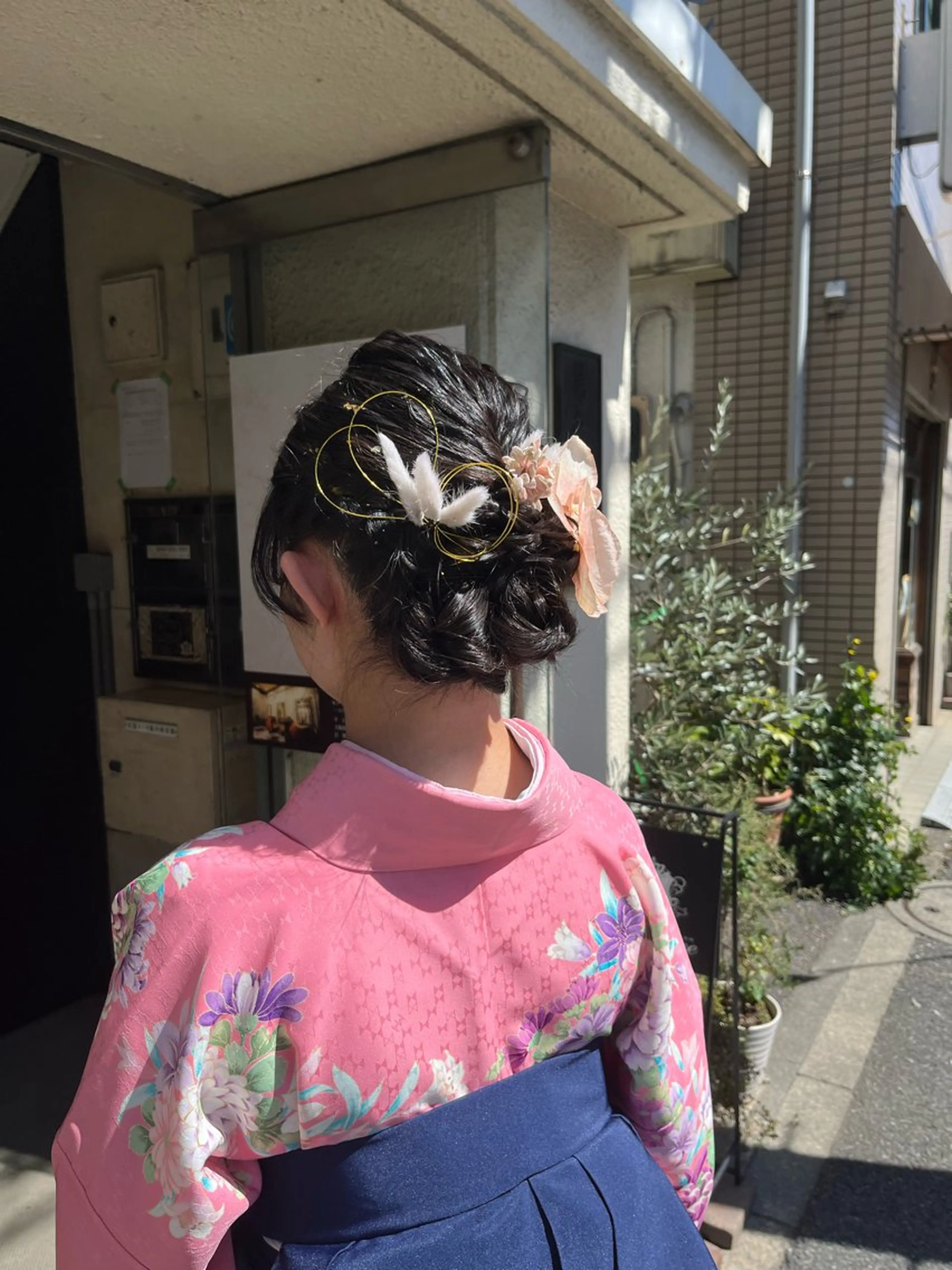 セミロング 艶髪/ハイトーン/ ヘアセット/モエノのヘアスタイル