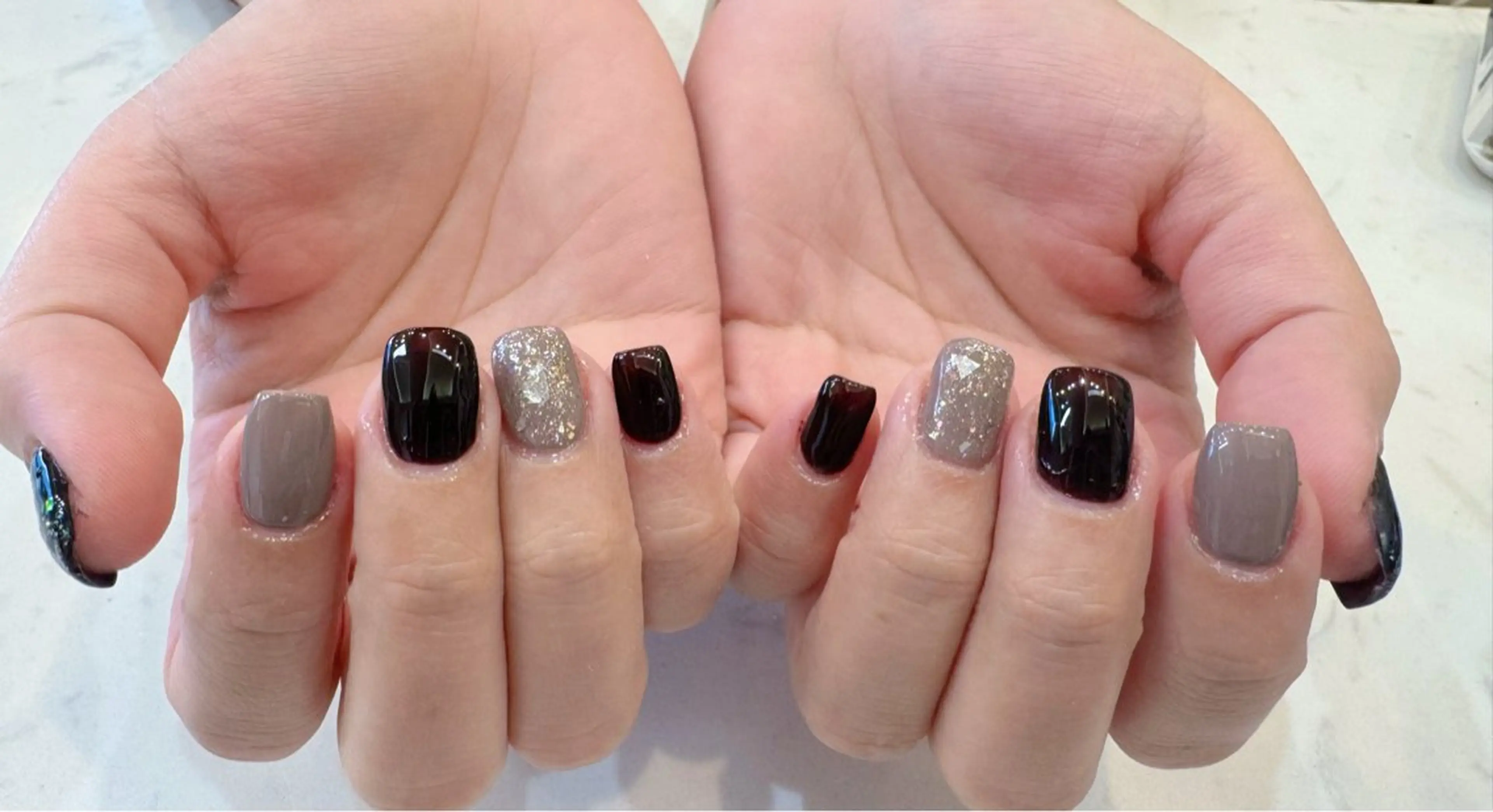 ネイル アートネイル フットネイル ジェルネイル ハート マグネットネイル Babarla Nailのネイルデザイン