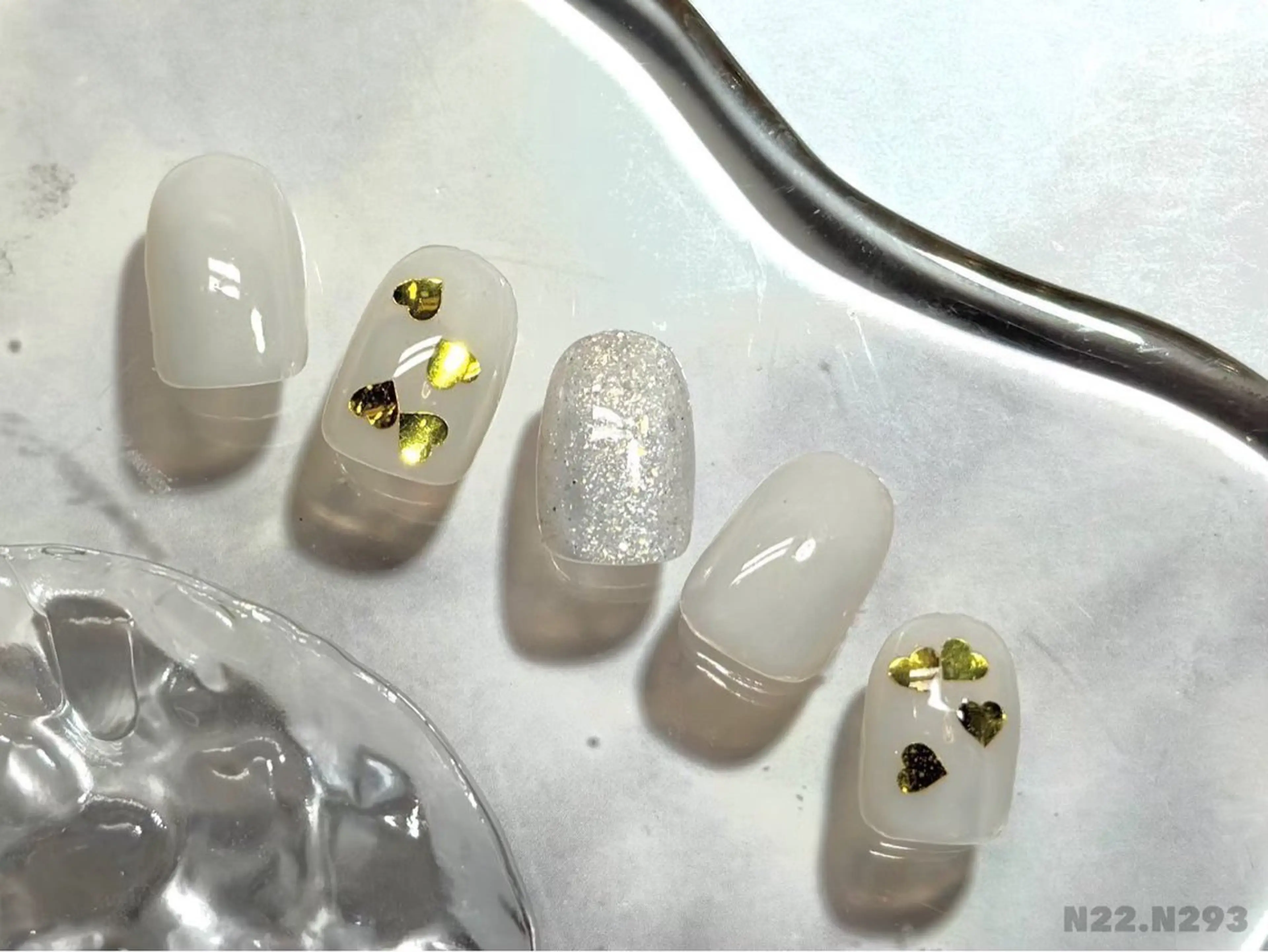 ネイル シンプルネイル 岡矢joieange 心斎橋店のネイルデザイン