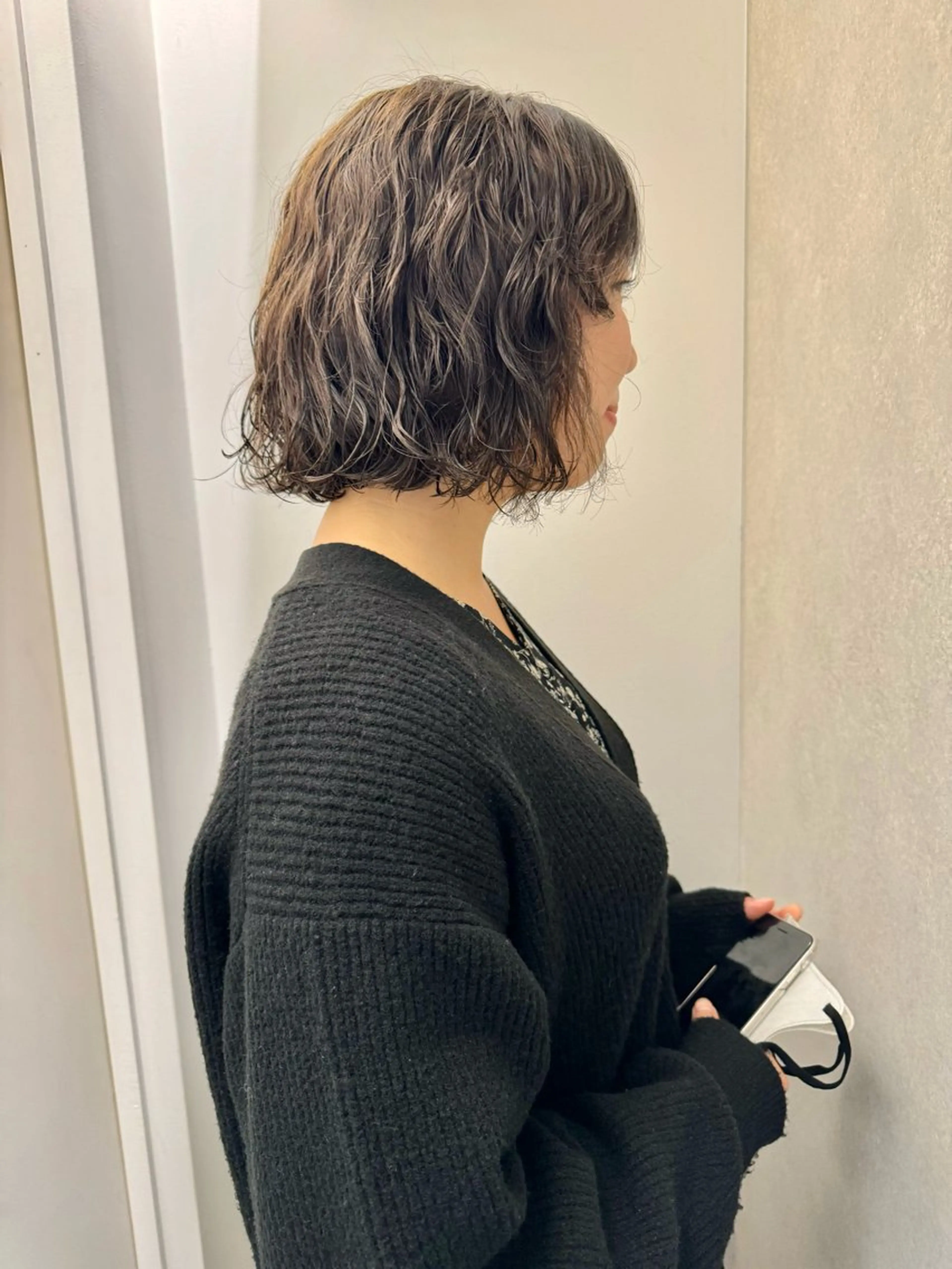 ショート カラー パーマ 顔周りカット/透明感 カラー✂️MEIのヘアスタイル