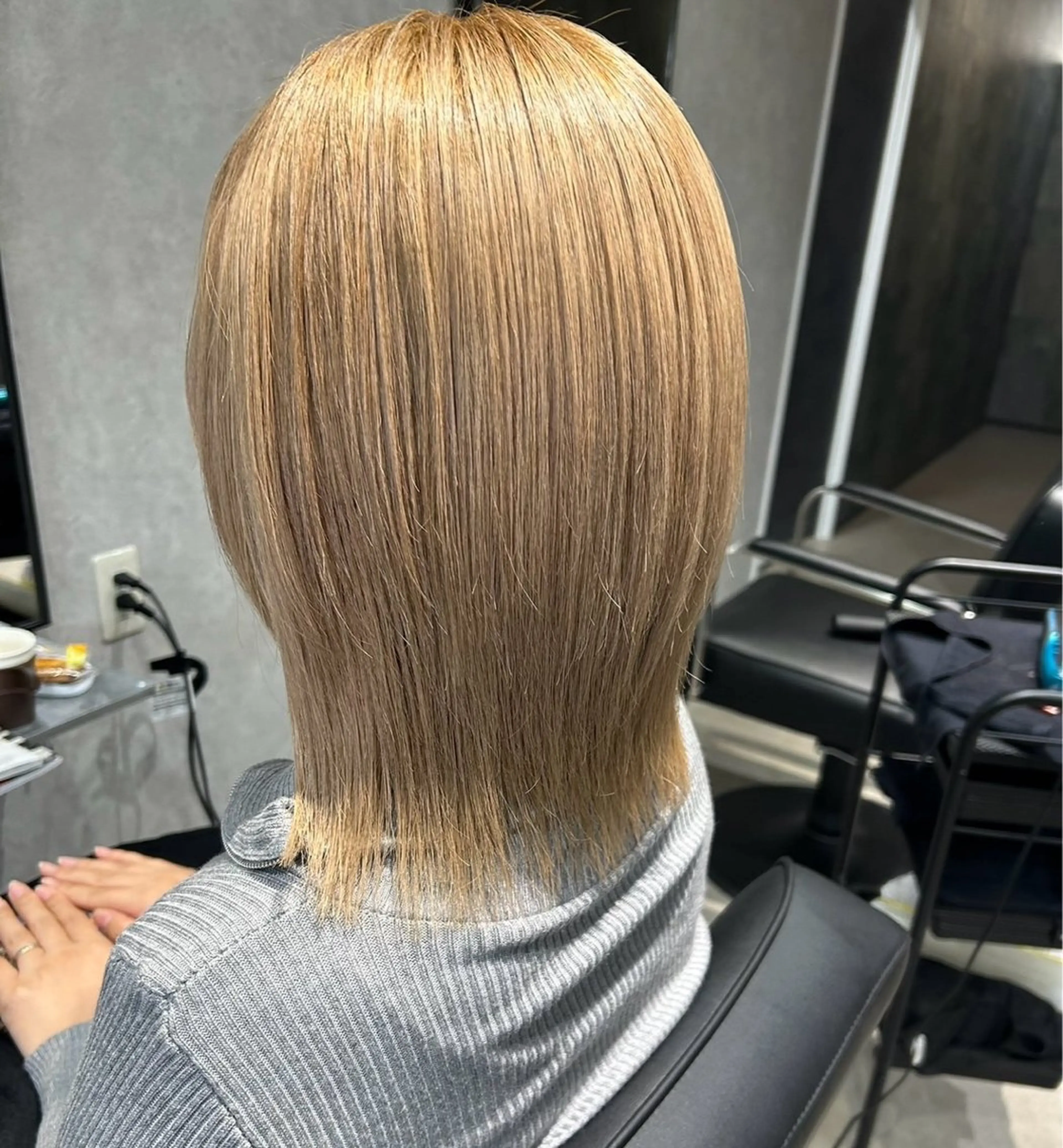 ミディアム ヘアカラー Clair ￤rinkaのヘアスタイル