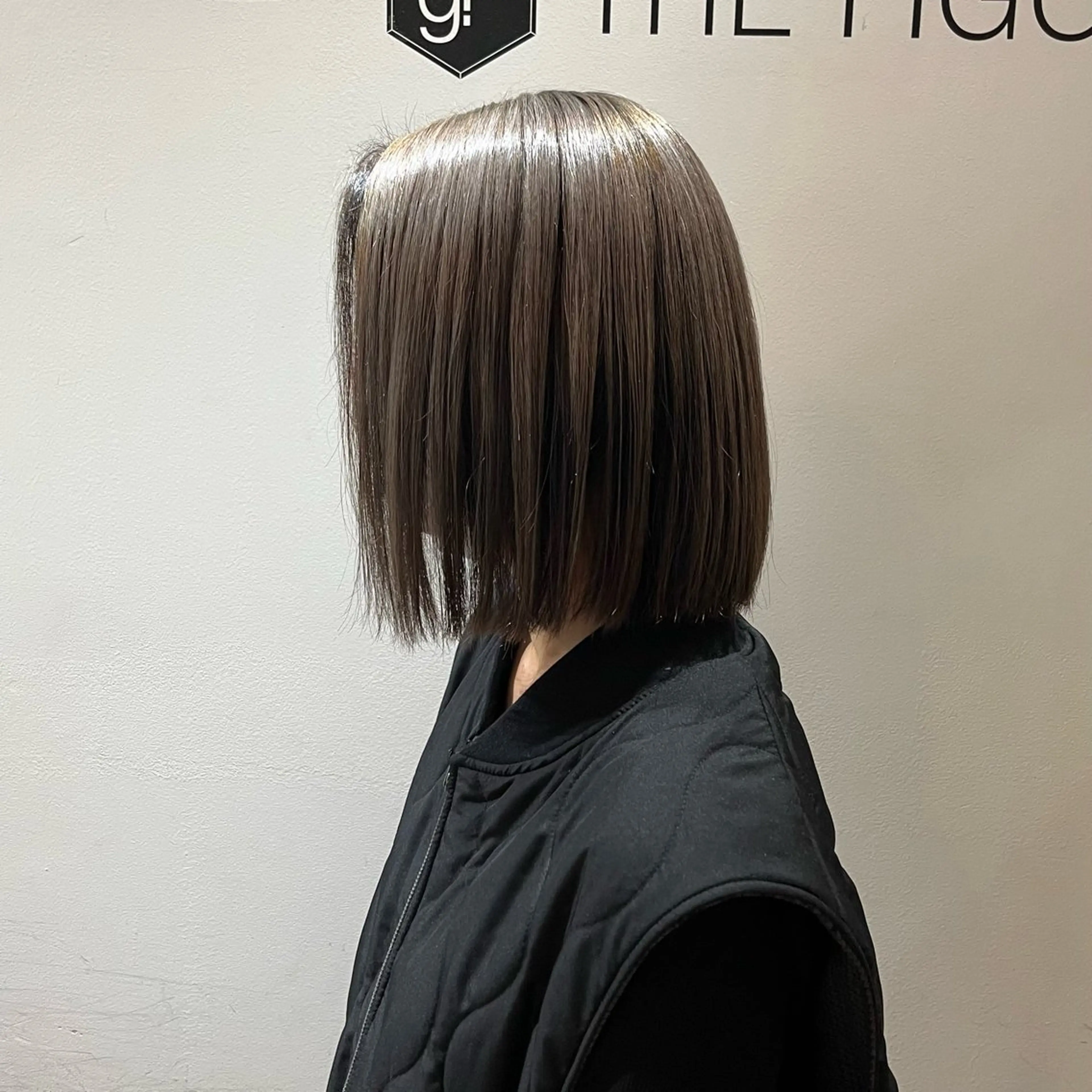 カラー 透明感カラー グレージュ ヘアカラー トリートメント やまき さきねのヘアスタイル