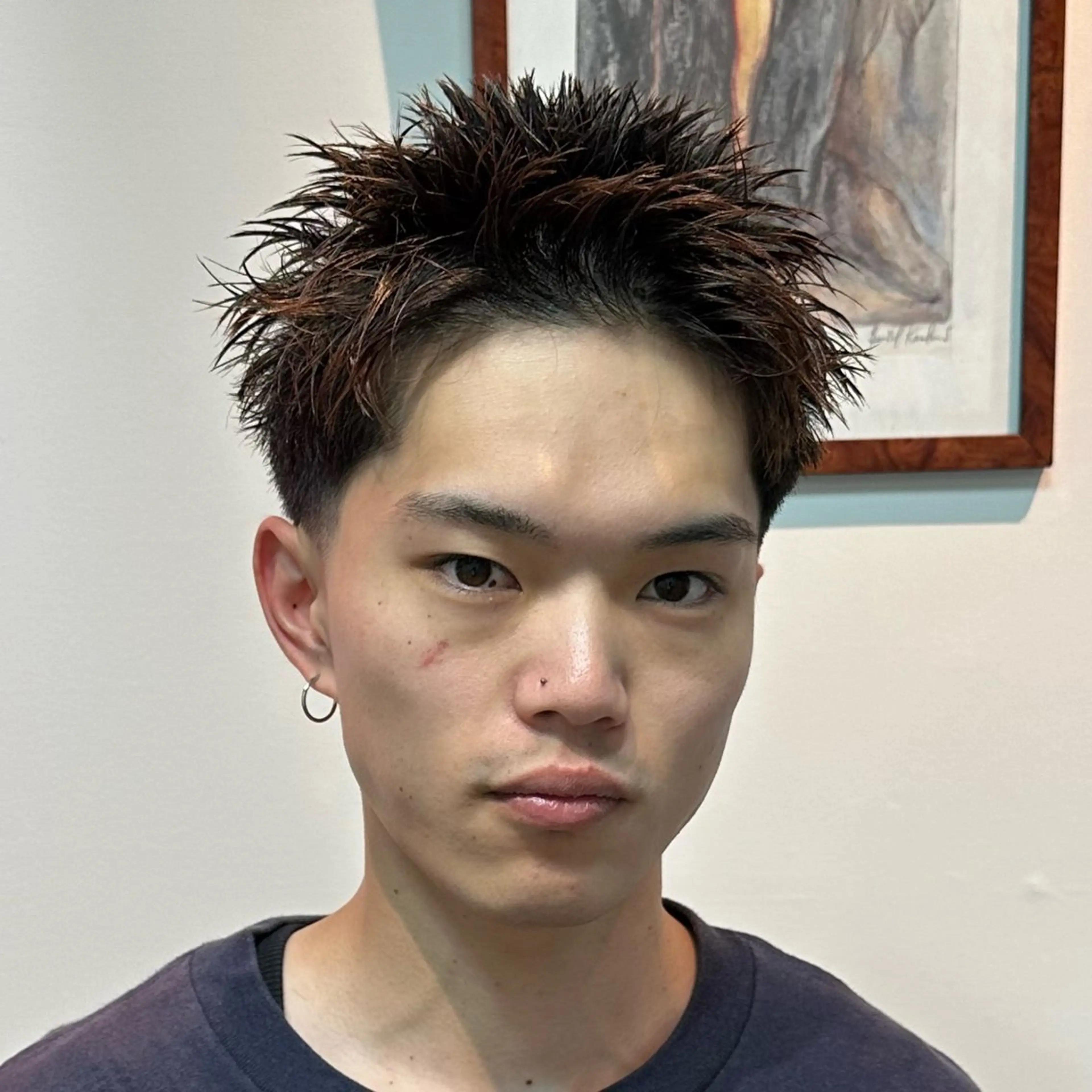 メンズ スパイキーショート Tomono/ 1.NK/くせ毛専門のヘアスタイル