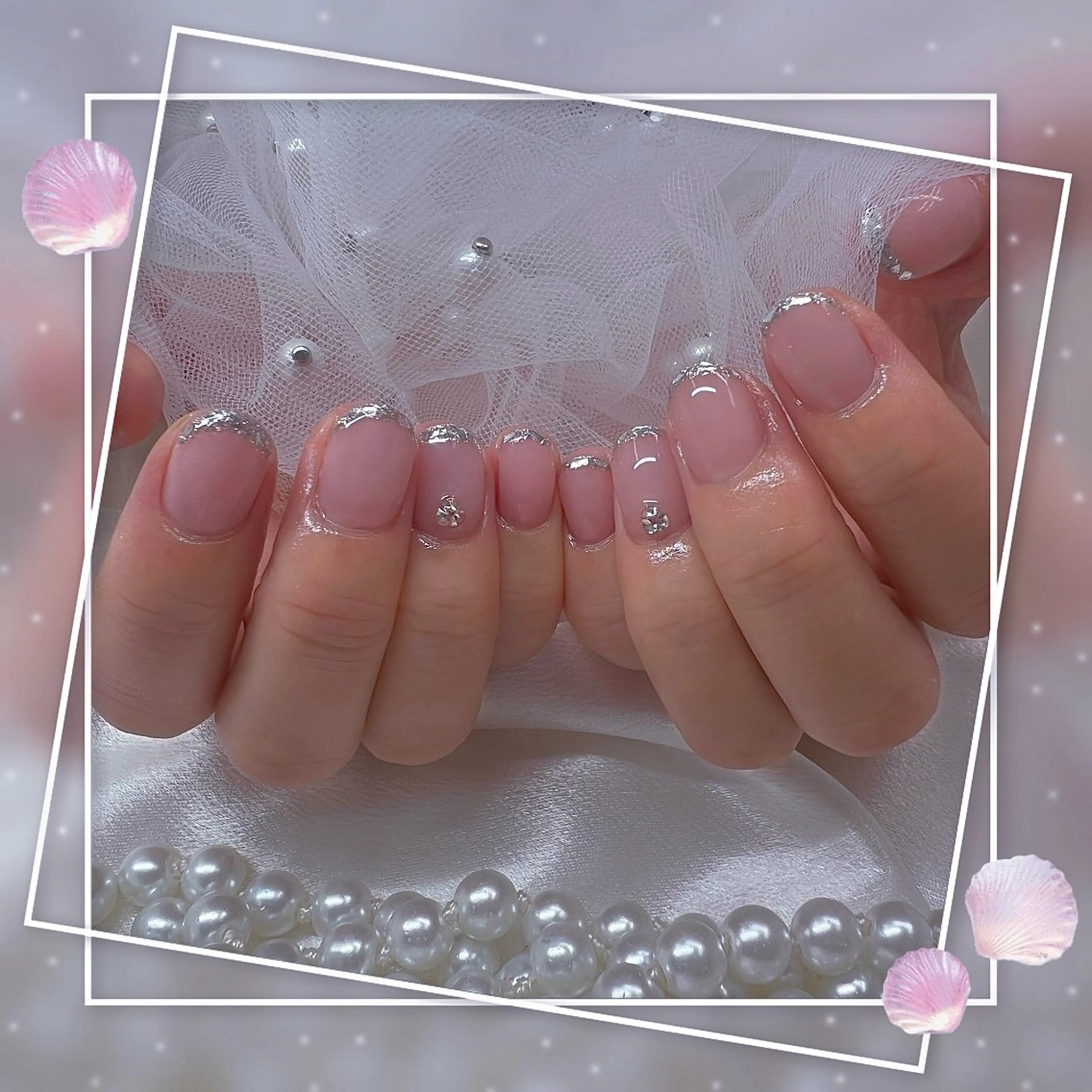 ネイル チークネイル ガーリー グラデーション マグネットネイル ピンク ハンドネイル ハンドケア Chill Nailsalonのネイルデザイン