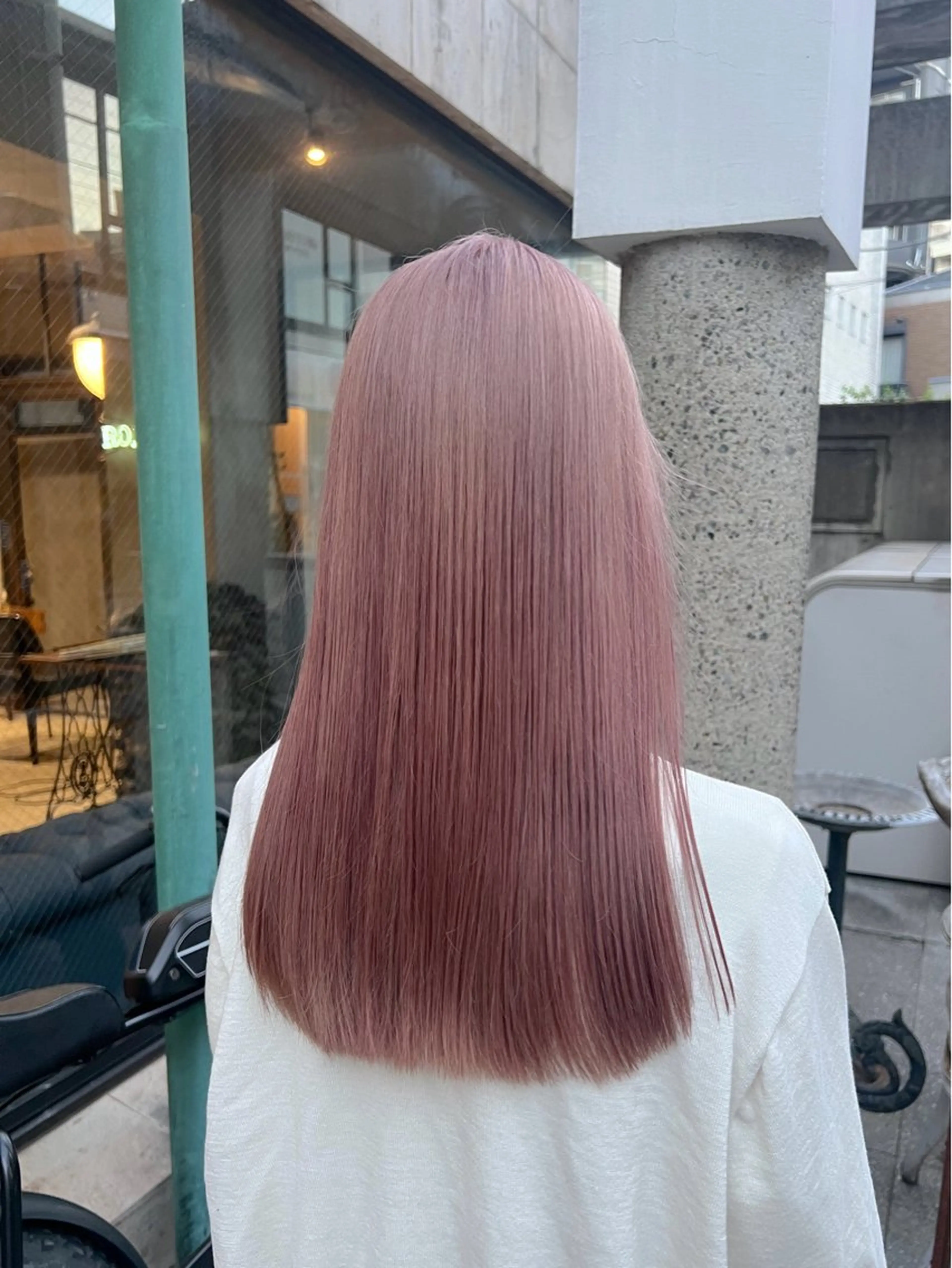 ロング カラー ヘアアレンジ ブリーチ 透明感カラー ダブルカラー ピンクカラー 韓国風ヘア カット ヘアカラー トリートメント レイヤー/艶髪矯正 🪐takushiのヘアスタイル