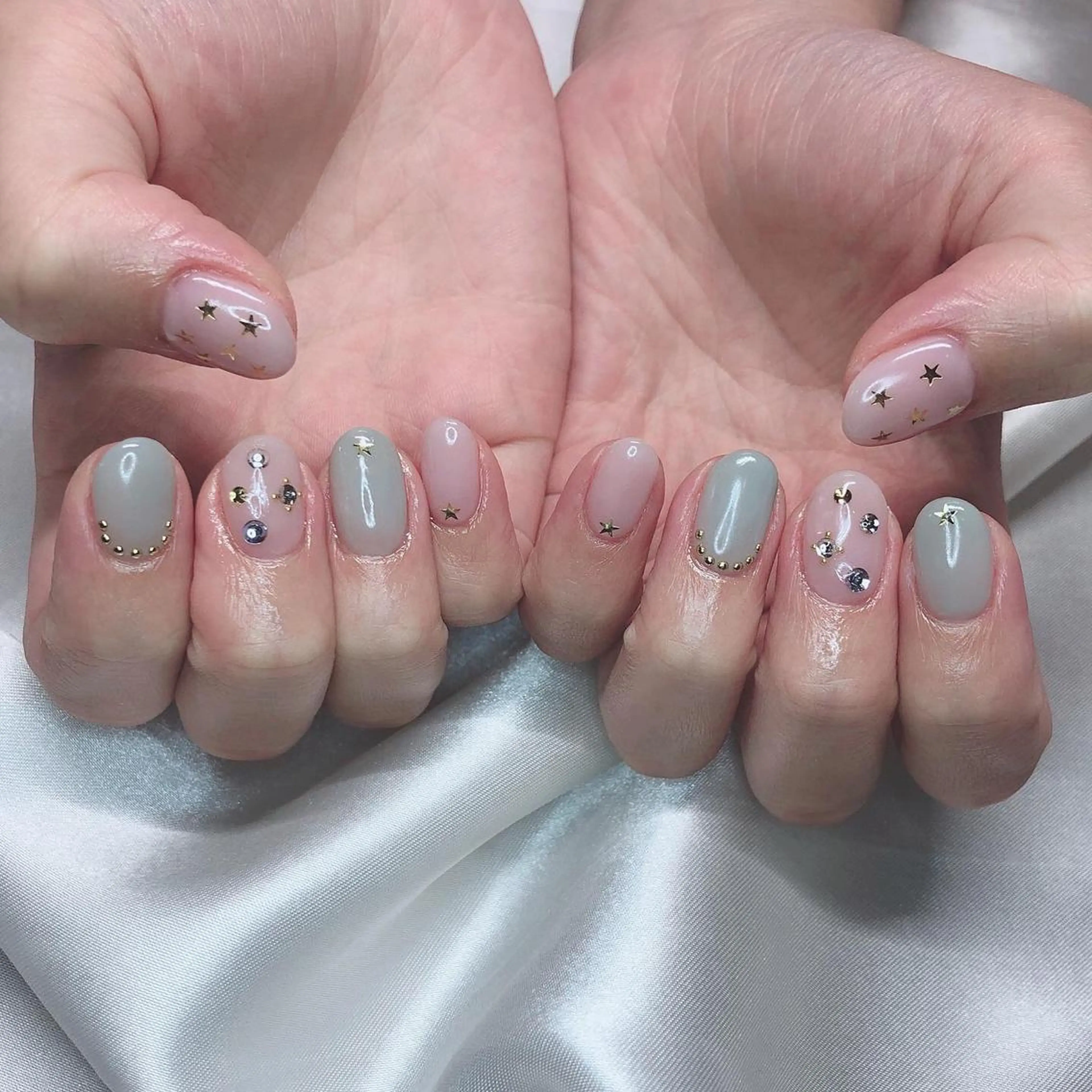 ネイル 持ち込み ハンドネイル フットネイル mi chiのネイルデザイン