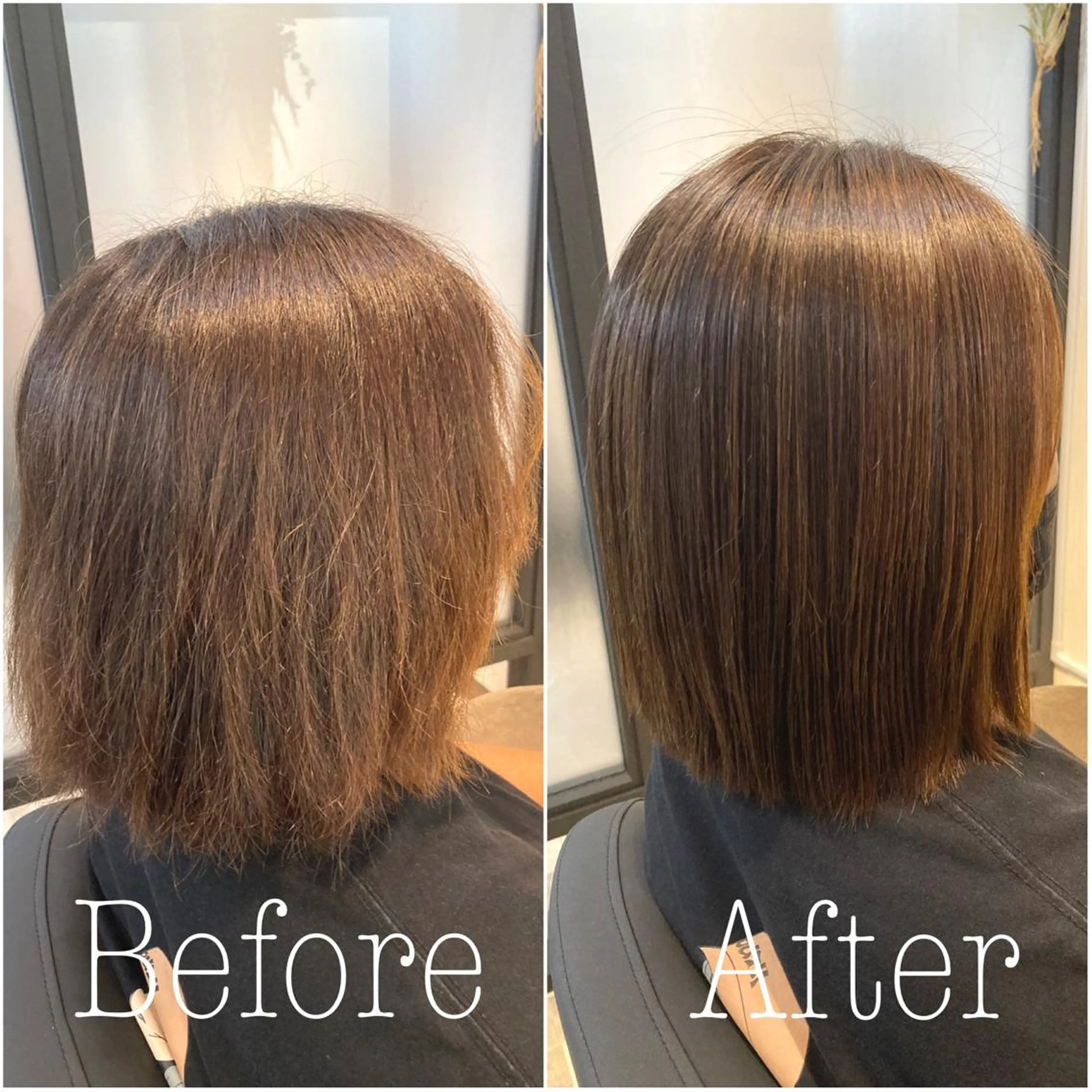 ミディアム カット 縮毛矯正 トリートメント ヘッドスパ Holidays share salon 曙店所属・Holidays sharesaronのヘアスタイル