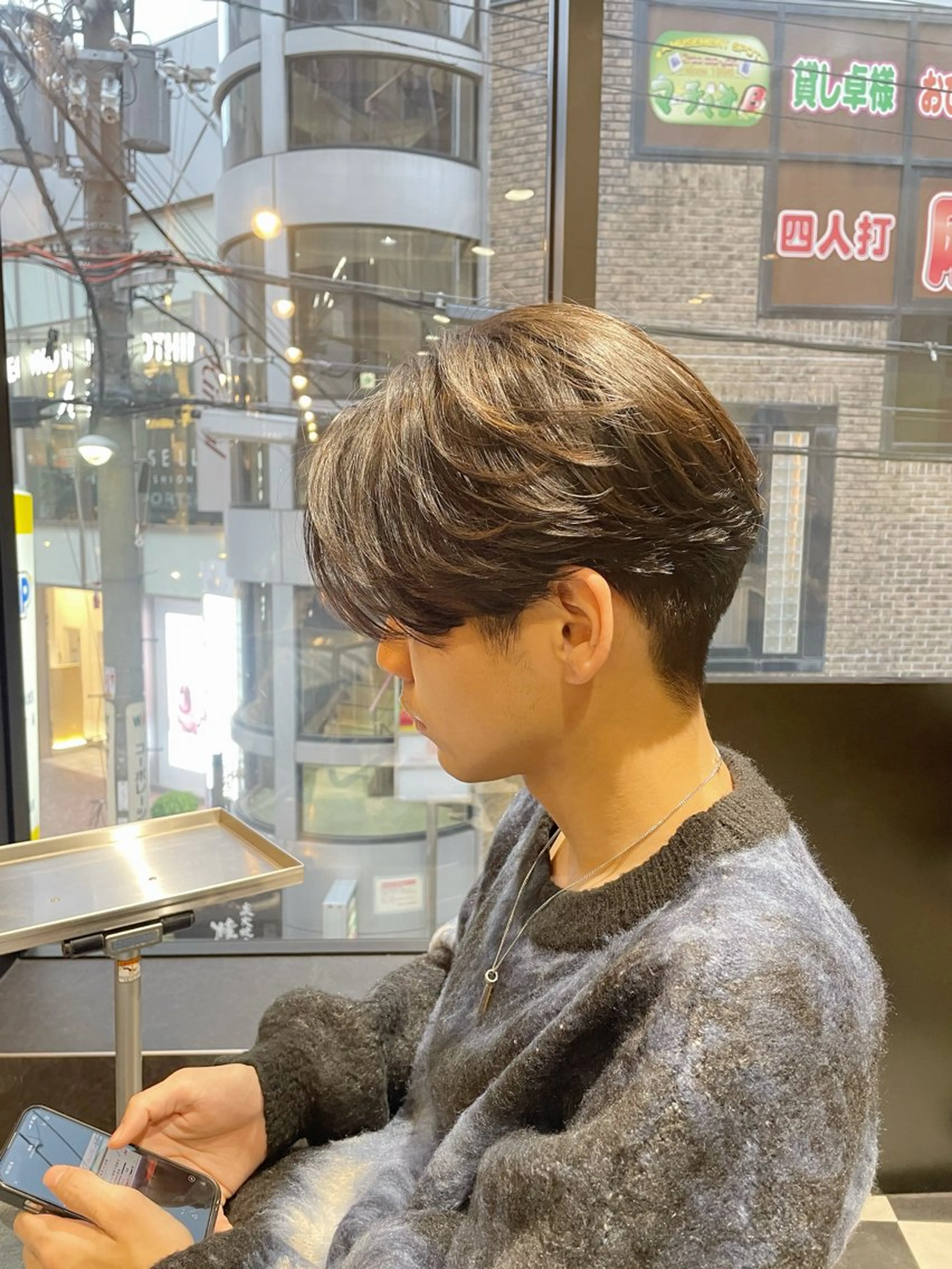 ショート パーマ メンズ フェザーパーマ メンズパーマ メンズショート/ メンズ美容師/怜哉のヘアスタイル