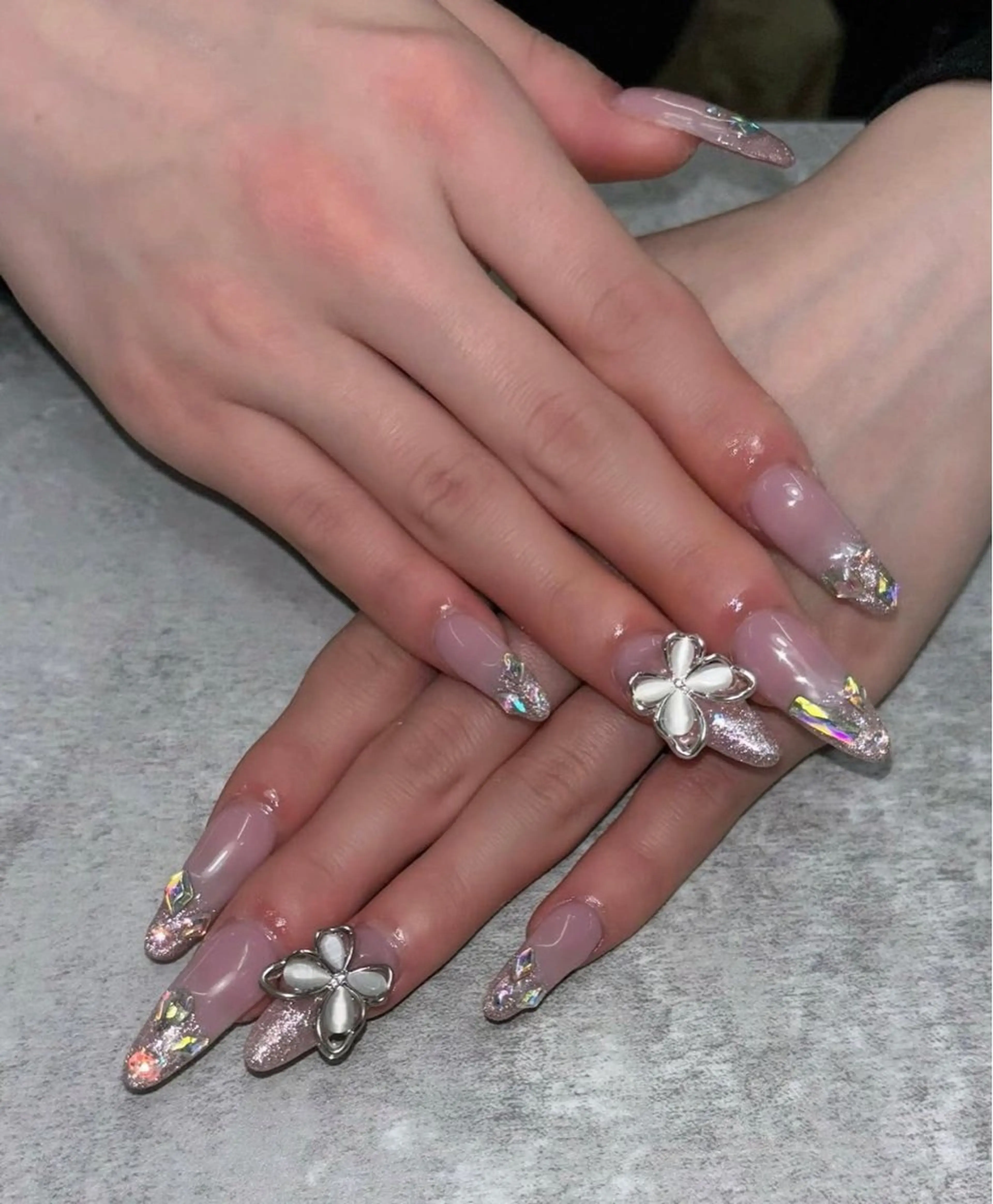 ネイル スカルプネイル ワンホンネイル ハンドネイル icy nail れいあのネイルデザイン