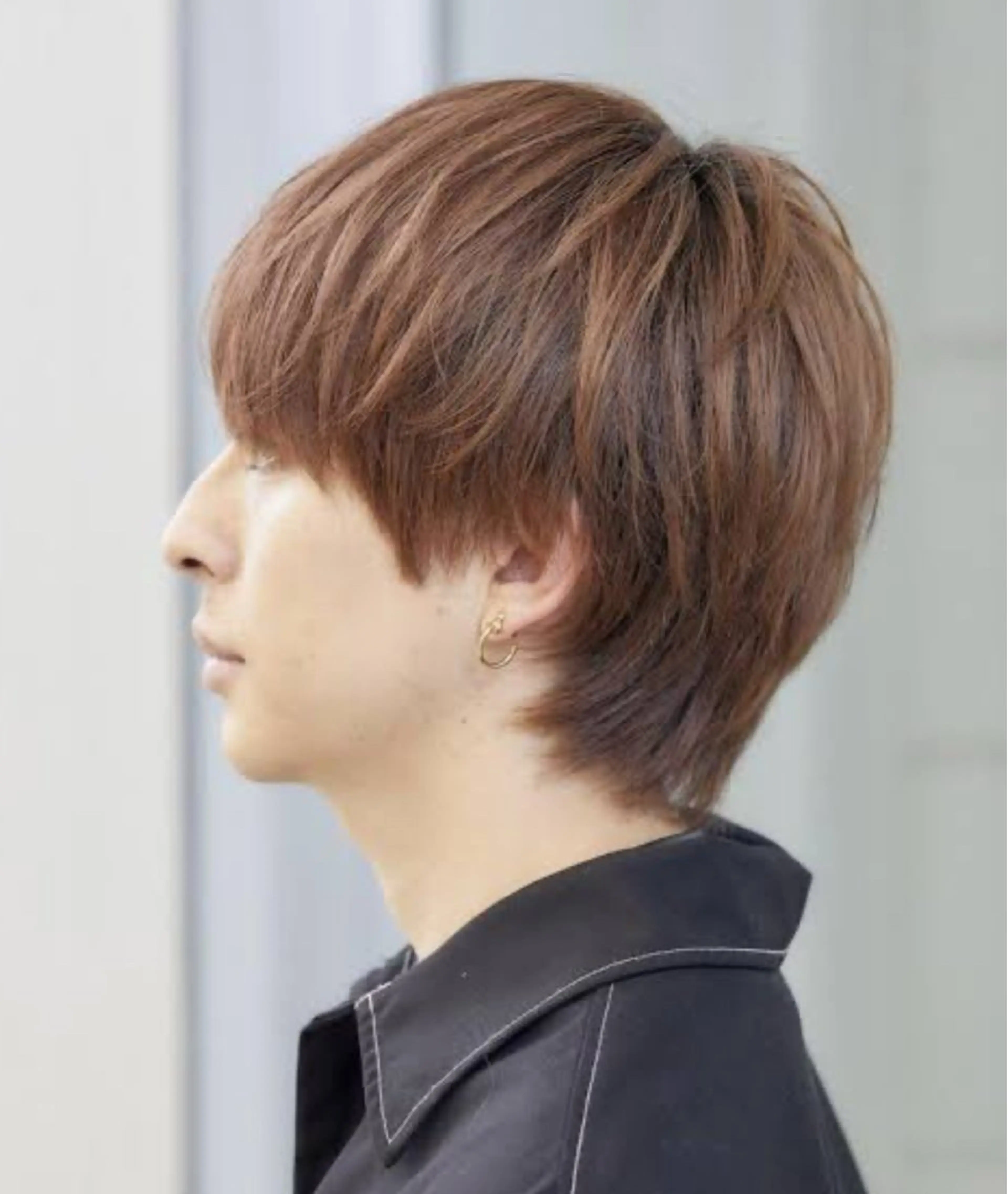 ミディアム 浜辺 快斗のヘアスタイル