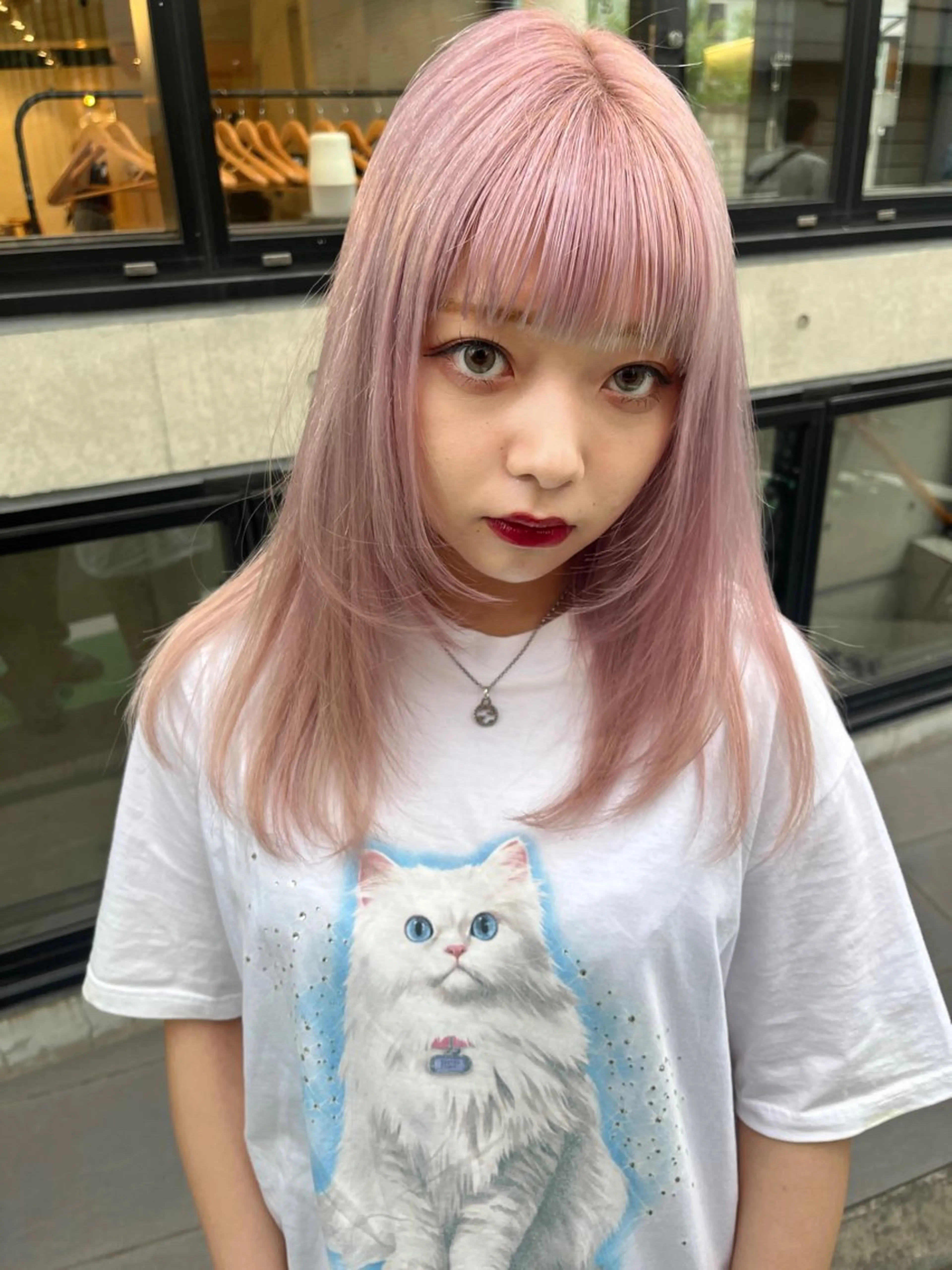 ロング カラー ピンクカラー yuuna/ ハッシュカット🎀のヘアスタイル