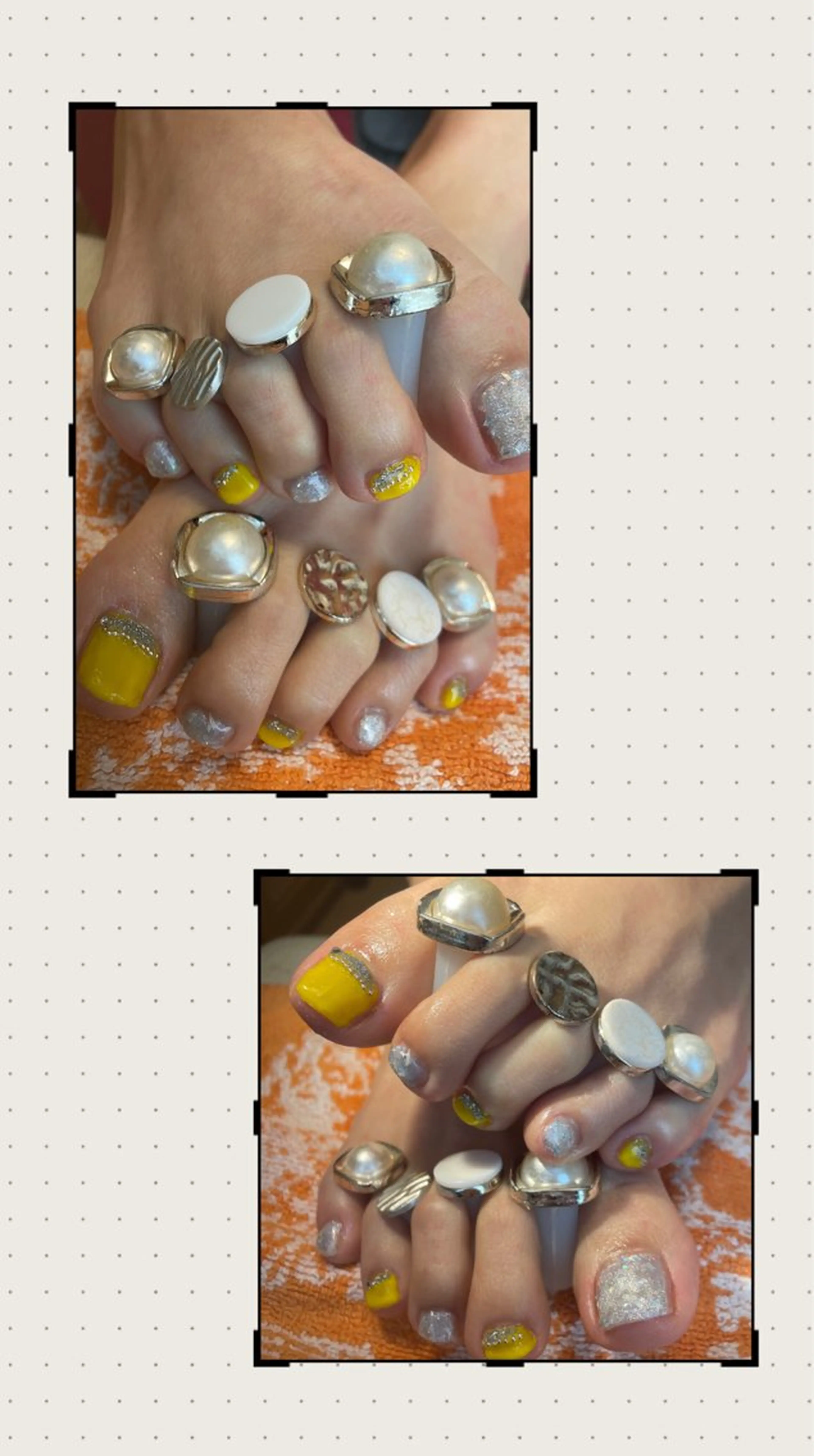 ネイル フットネイル キラキラネイル マグネットネイル シルバー 春ネイル NAIL★M 真紀のネイルデザイン