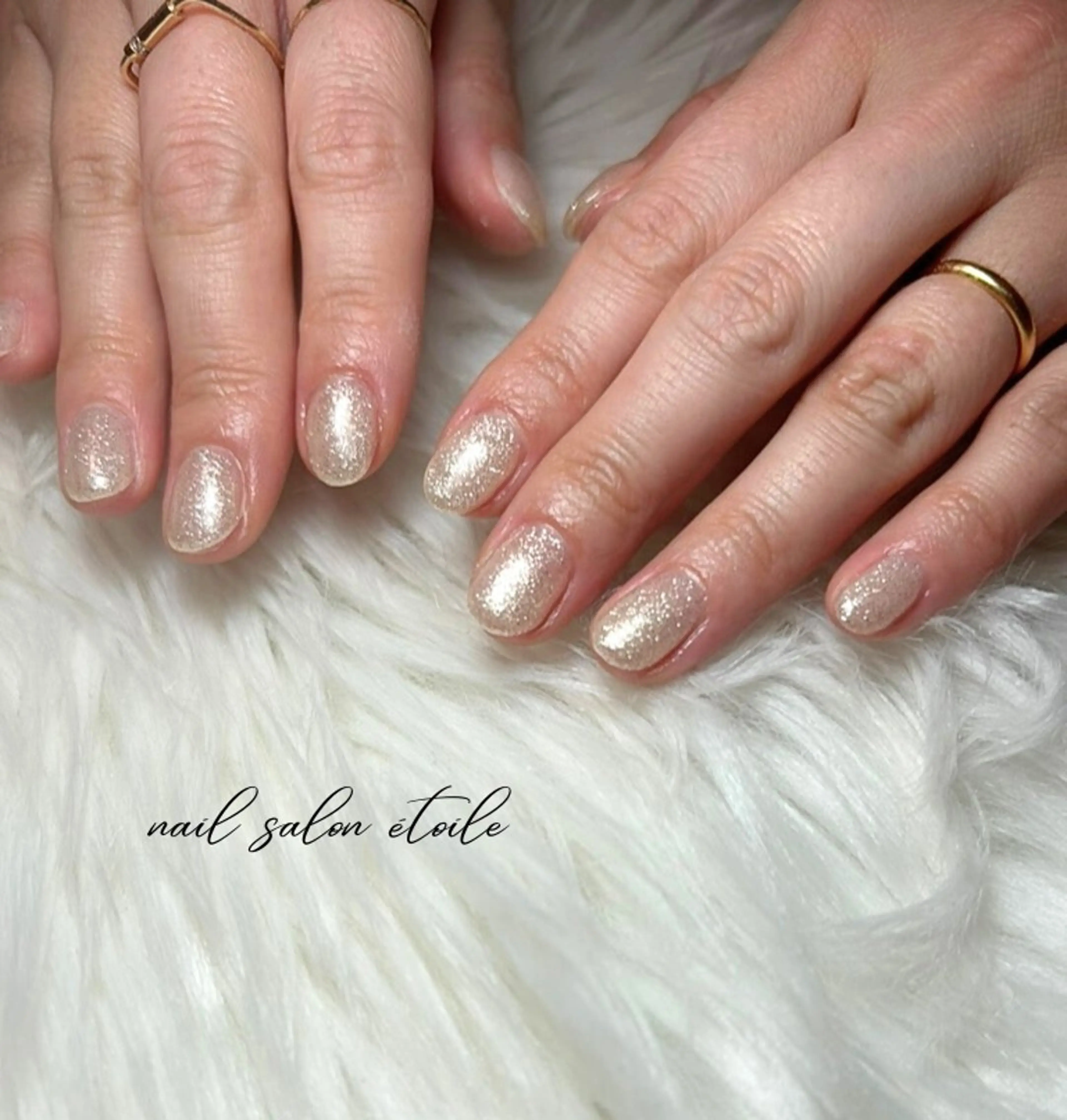 ネイル ラメ(グリッター) ワンカラーネイル シンプルネイル ハンドネイル nail salon étoileのネイルデザイン