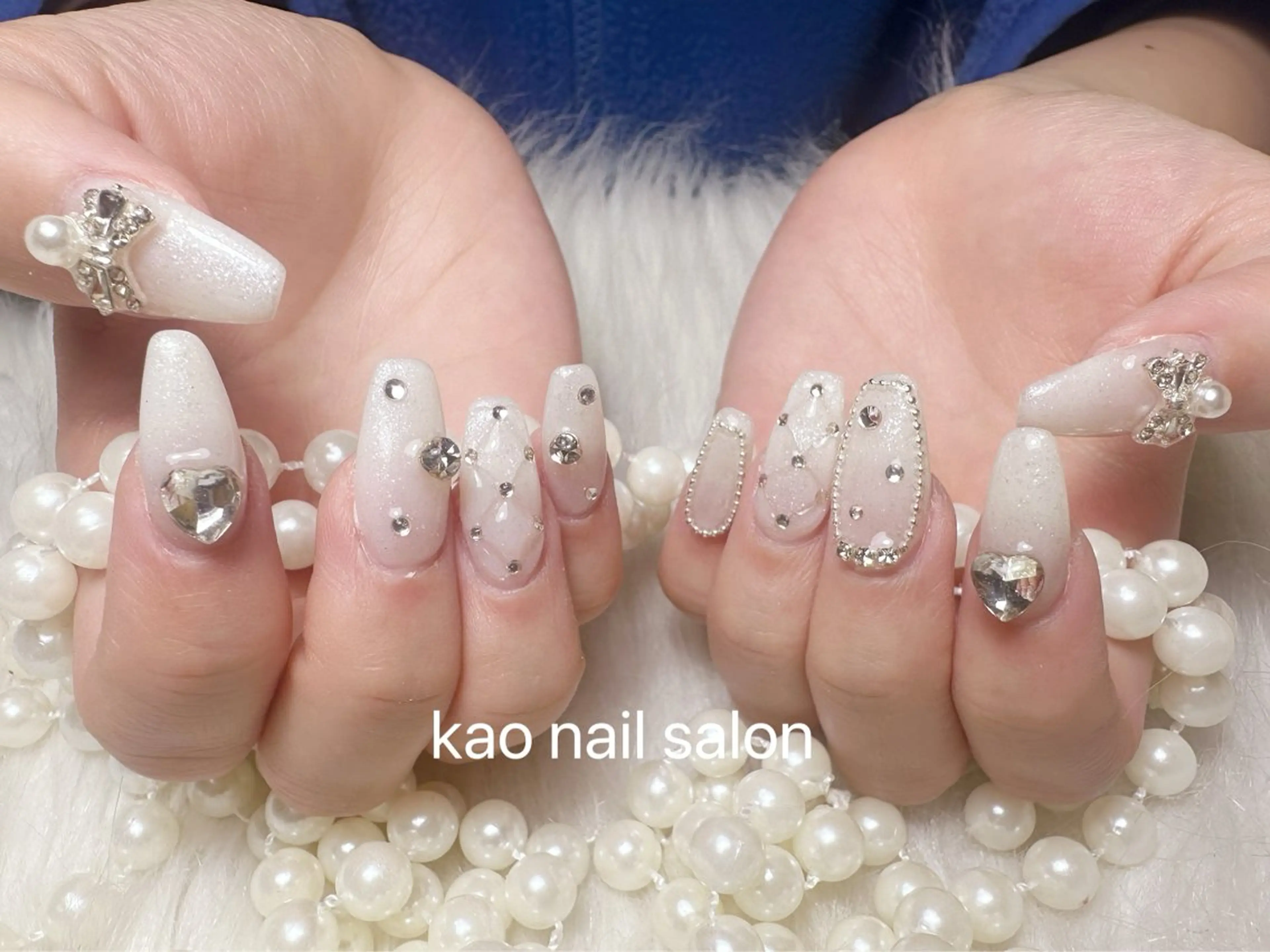 ネイル ハンドネイル kao nail マグネット/長さだしのネイルデザイン