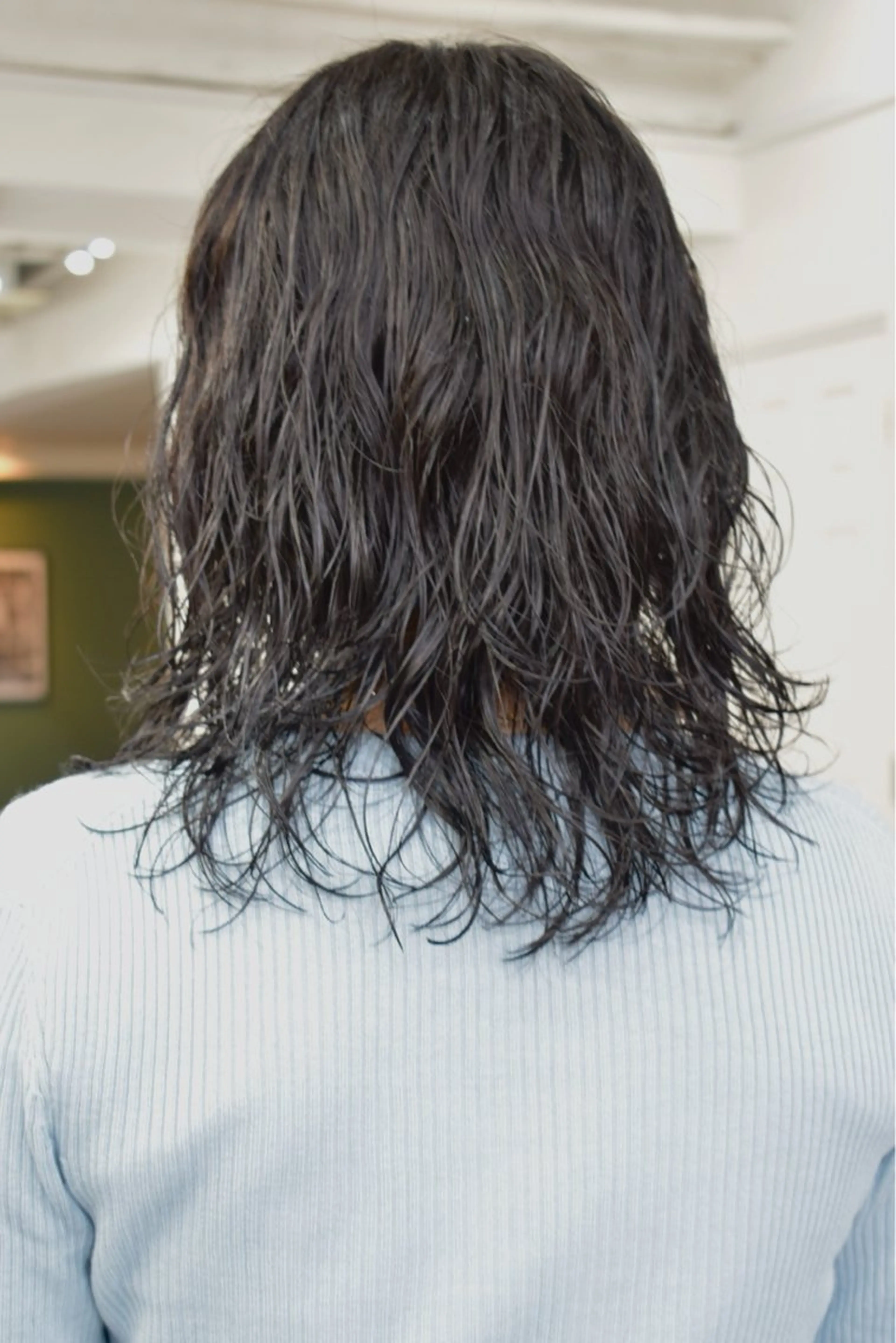 ミディアム パーマ カット パーマ トリートメント レイヤーボブ/ 艶カラー/サナ🌼のヘアスタイル