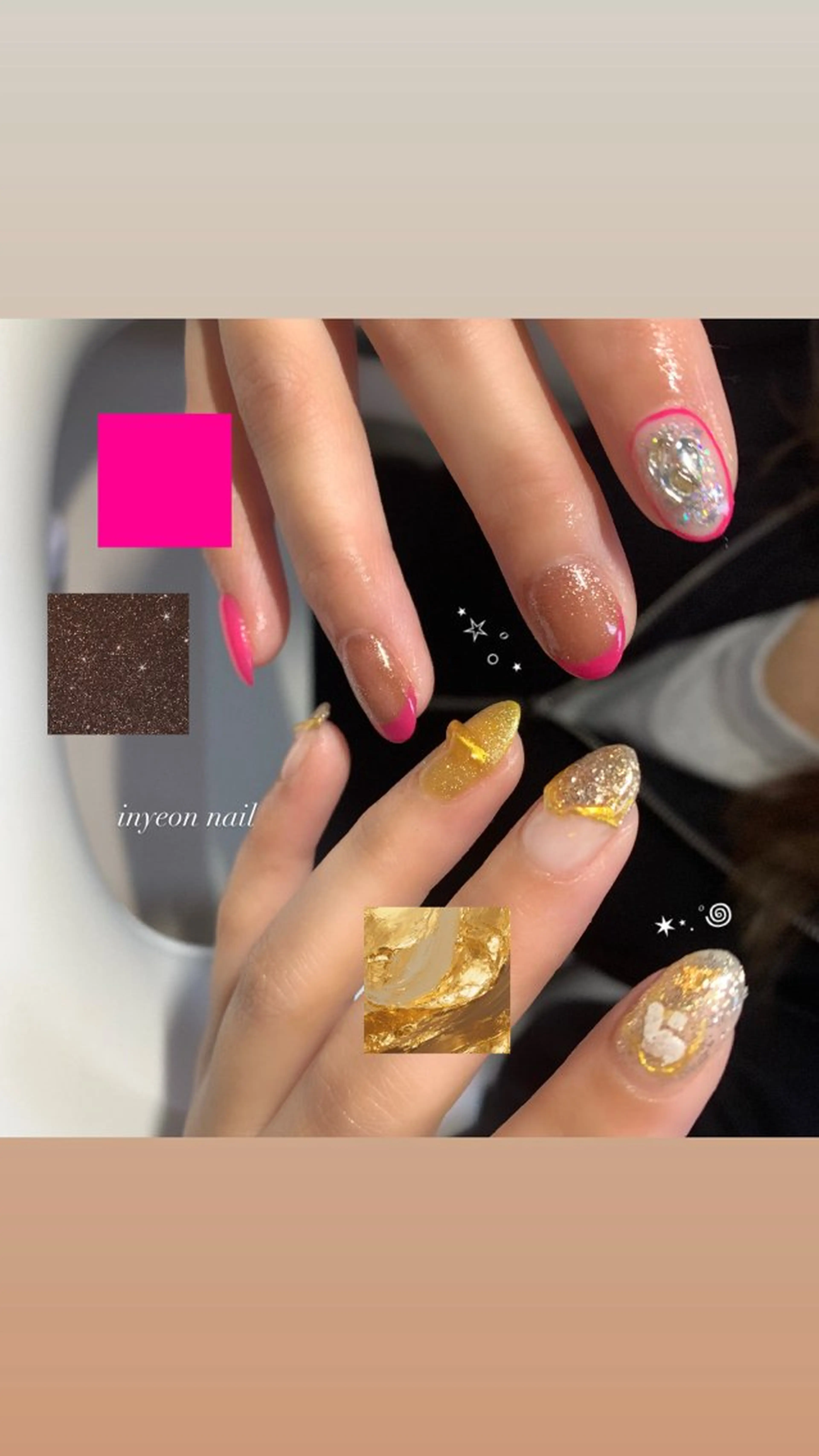 ネイル 持ち込み ハンドネイル yui kanekoのネイルデザイン