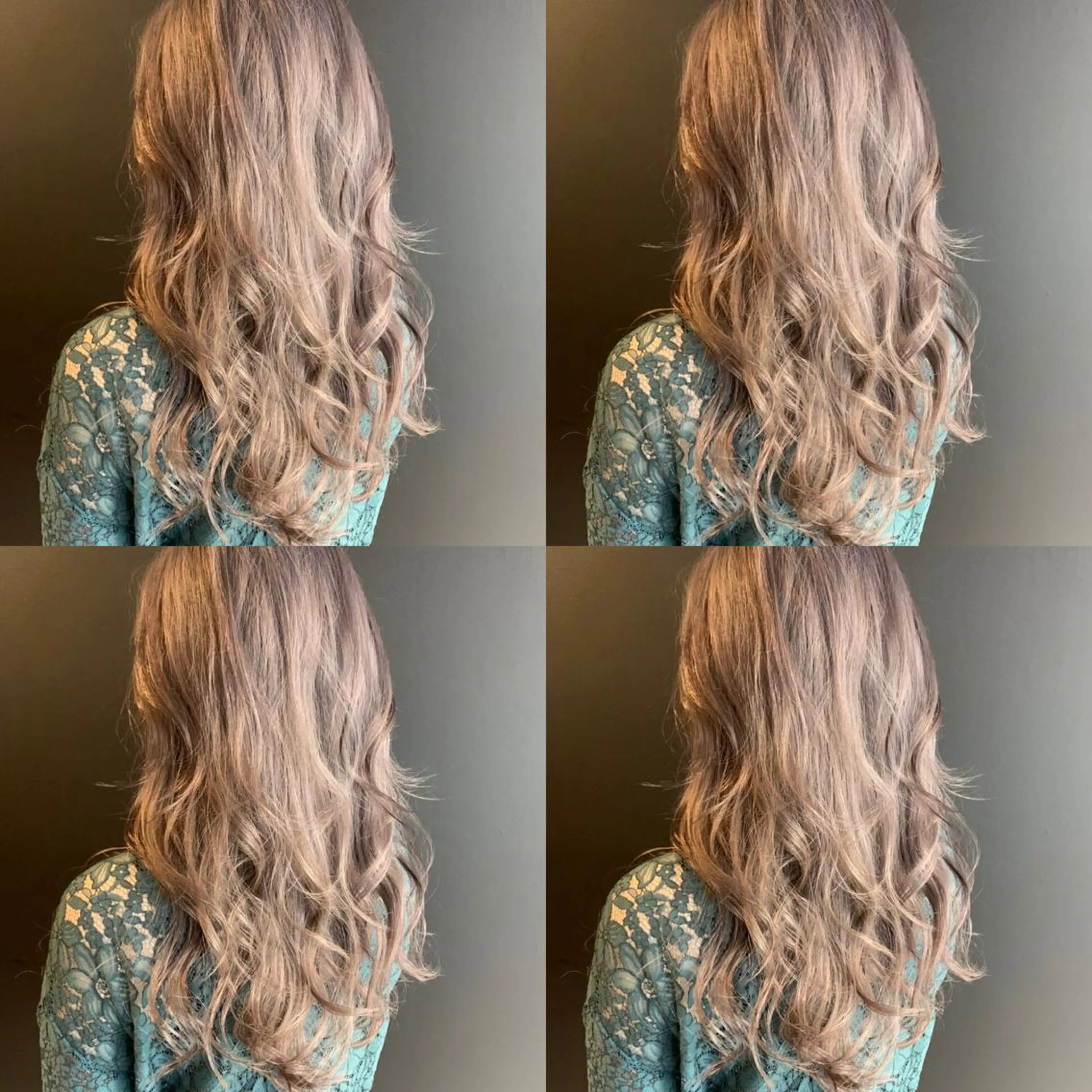 セミロング カラー ラベンダーカラー ラベンダーグレー カット ヘアカラー トリートメント ✨縮毛矯正✖︎顔周り レイヤー✨ナカムラのヘアスタイル
