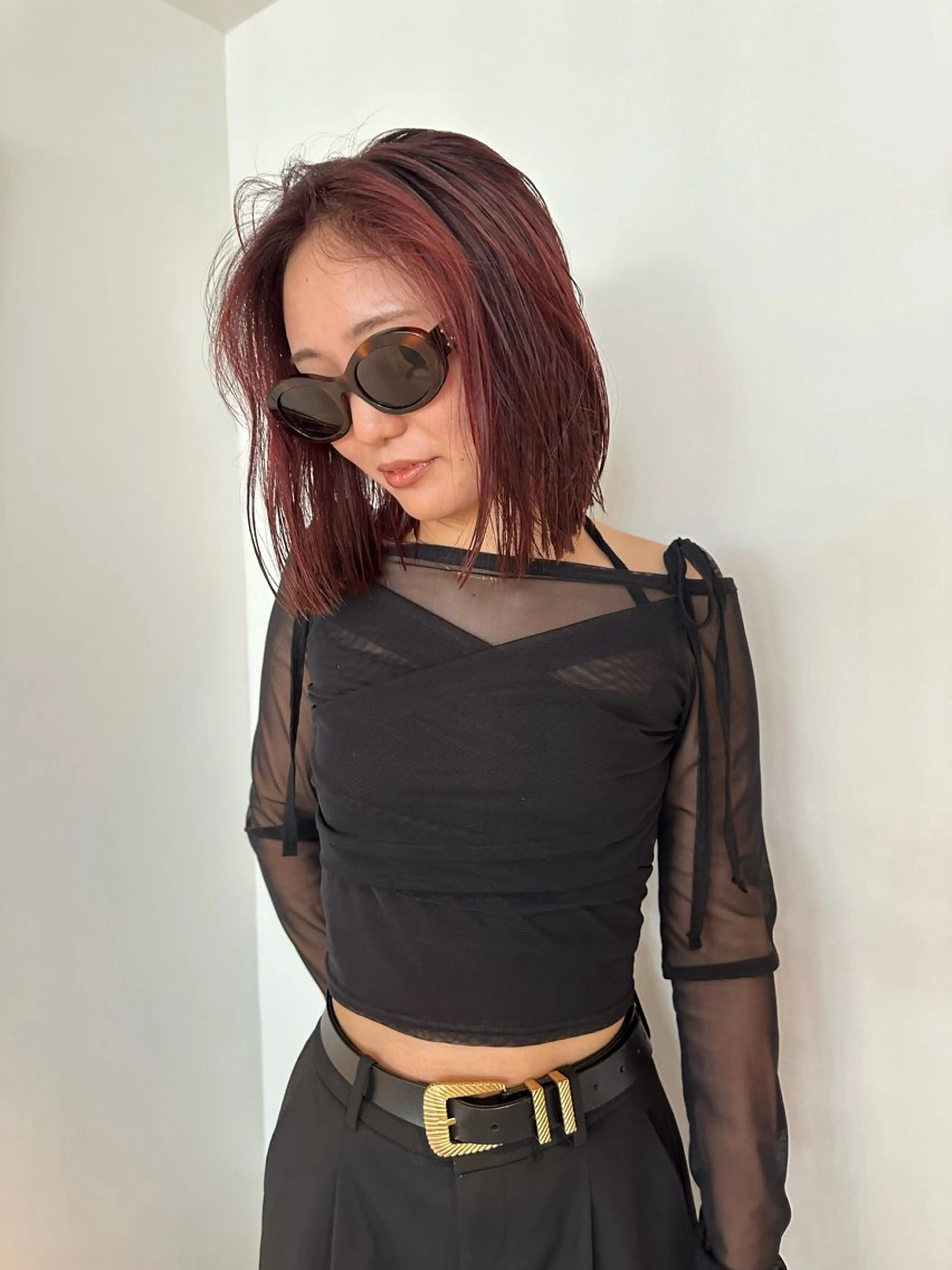 ミディアム カラー カット ヘアカラー 🎀オイダイラ モモカ🎀のヘアスタイル