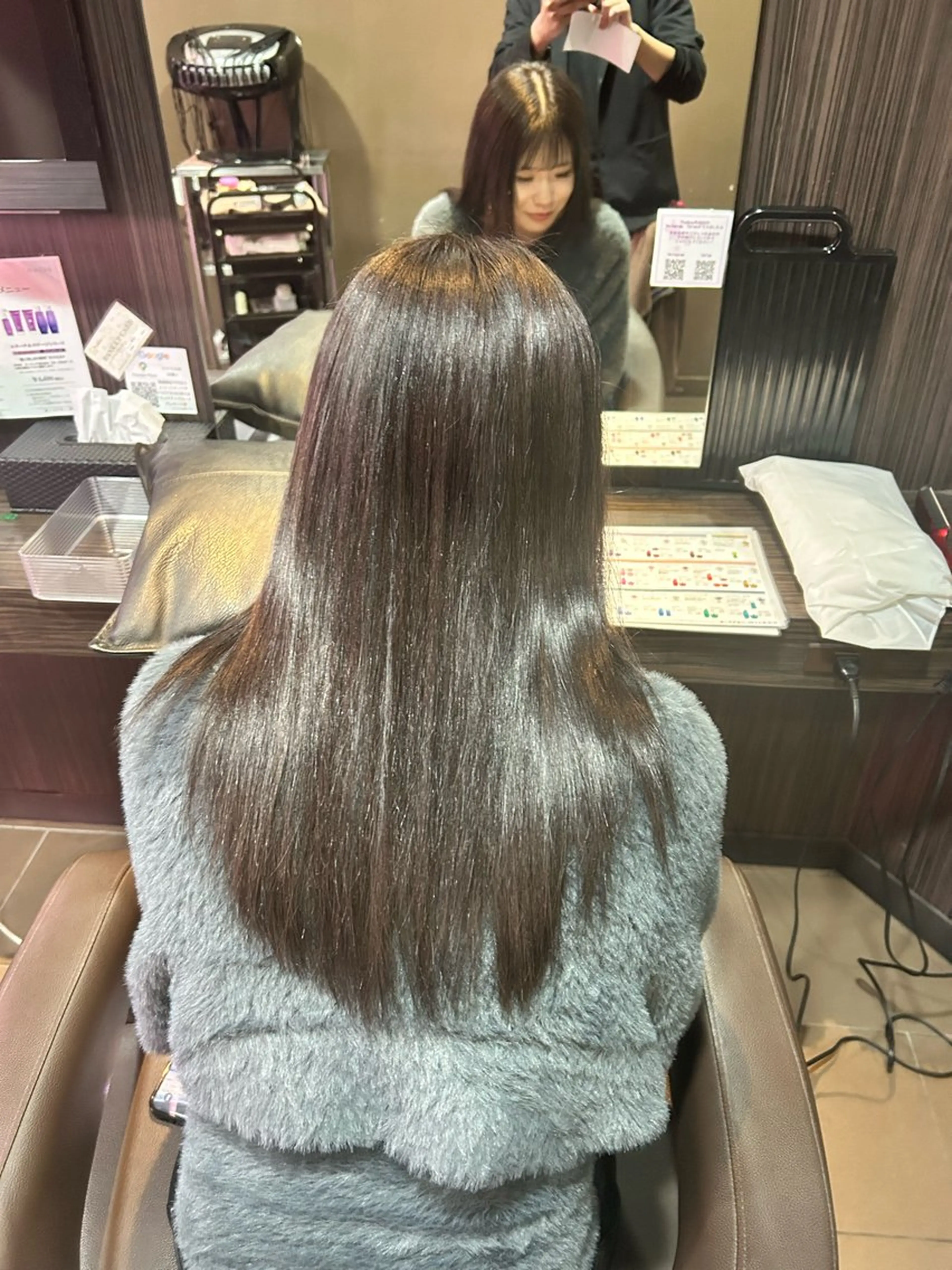 ロング 髪質改善 ヘアカラー トリートメント 【髪質改善カラー】 瀧田嵐士🇰🇷のヘアスタイル