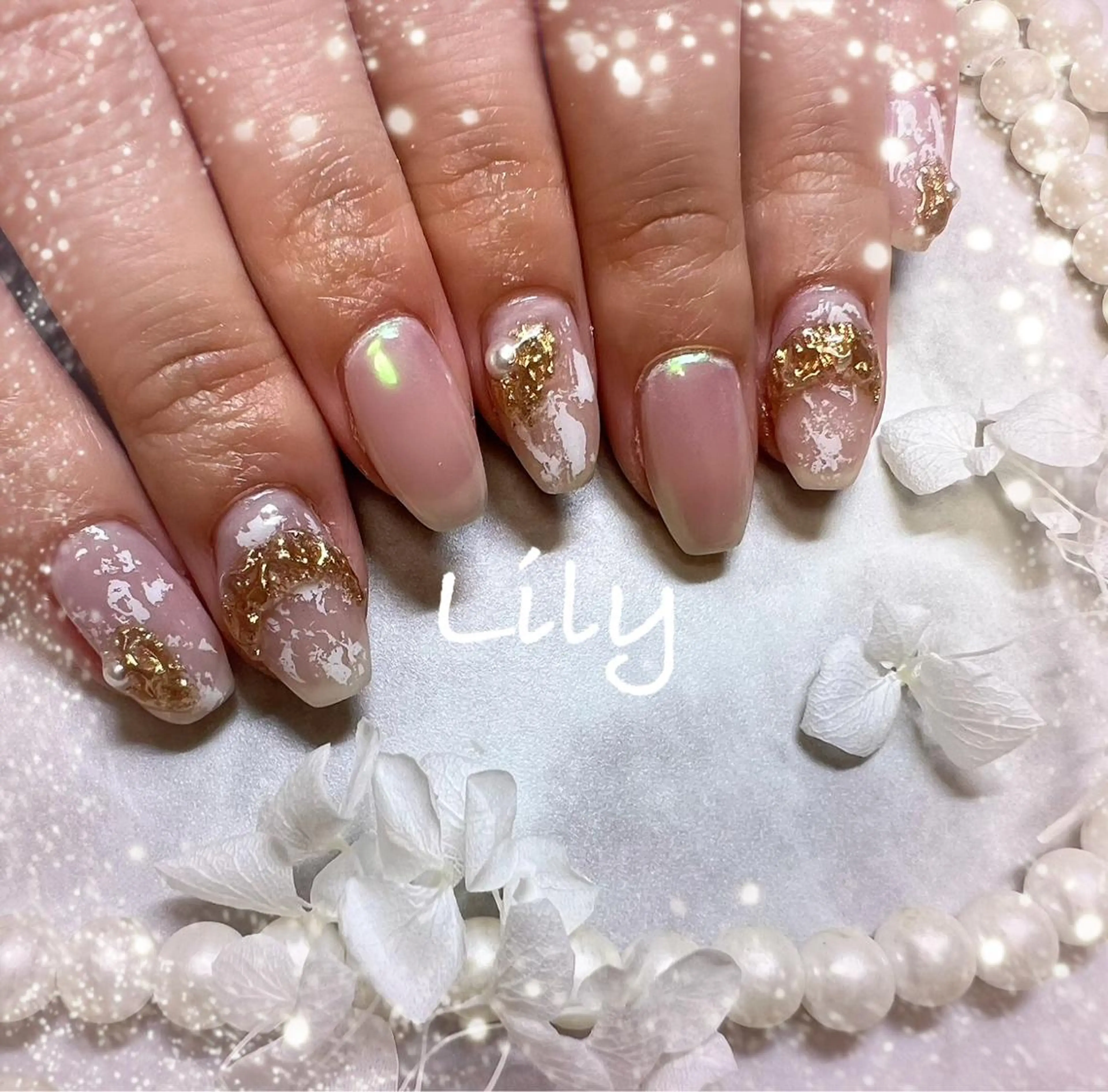 ネイル ハンドネイル Lily*nail 🌻Mii🌻のネイルデザイン