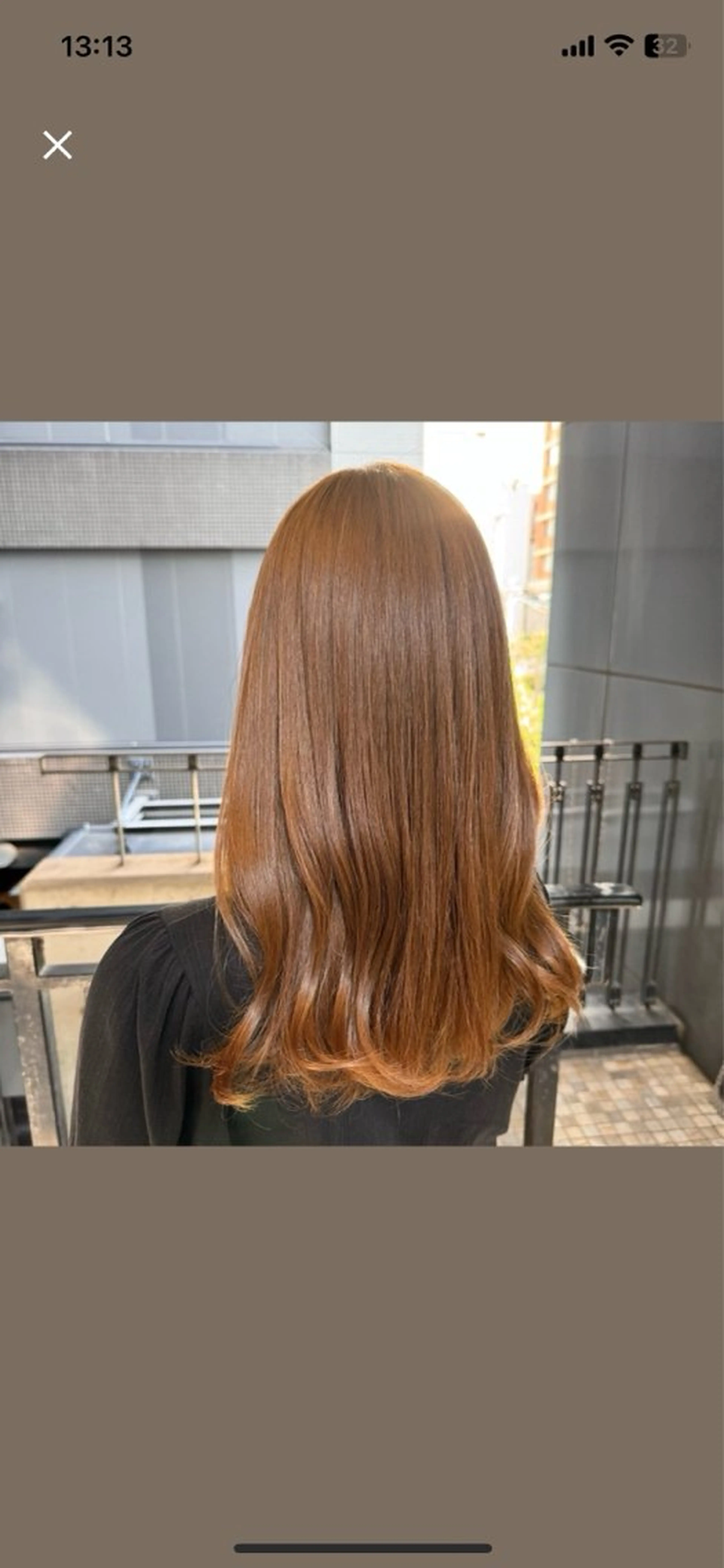 ロング カラー 藤井 麗桜のヘアスタイル