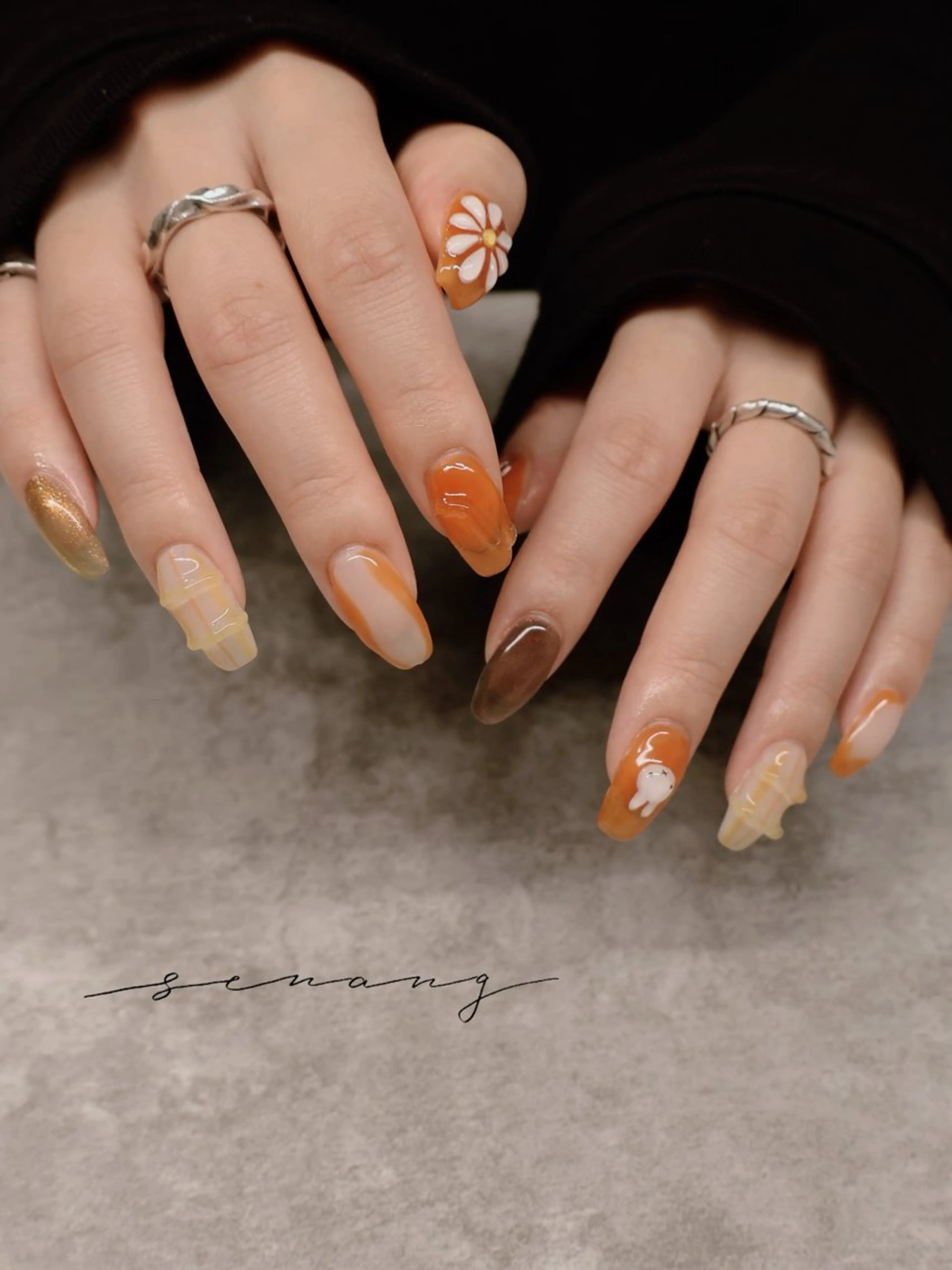 ネイル ハンドネイル senang Nail&Eyeのマツエク・マツパデザイン