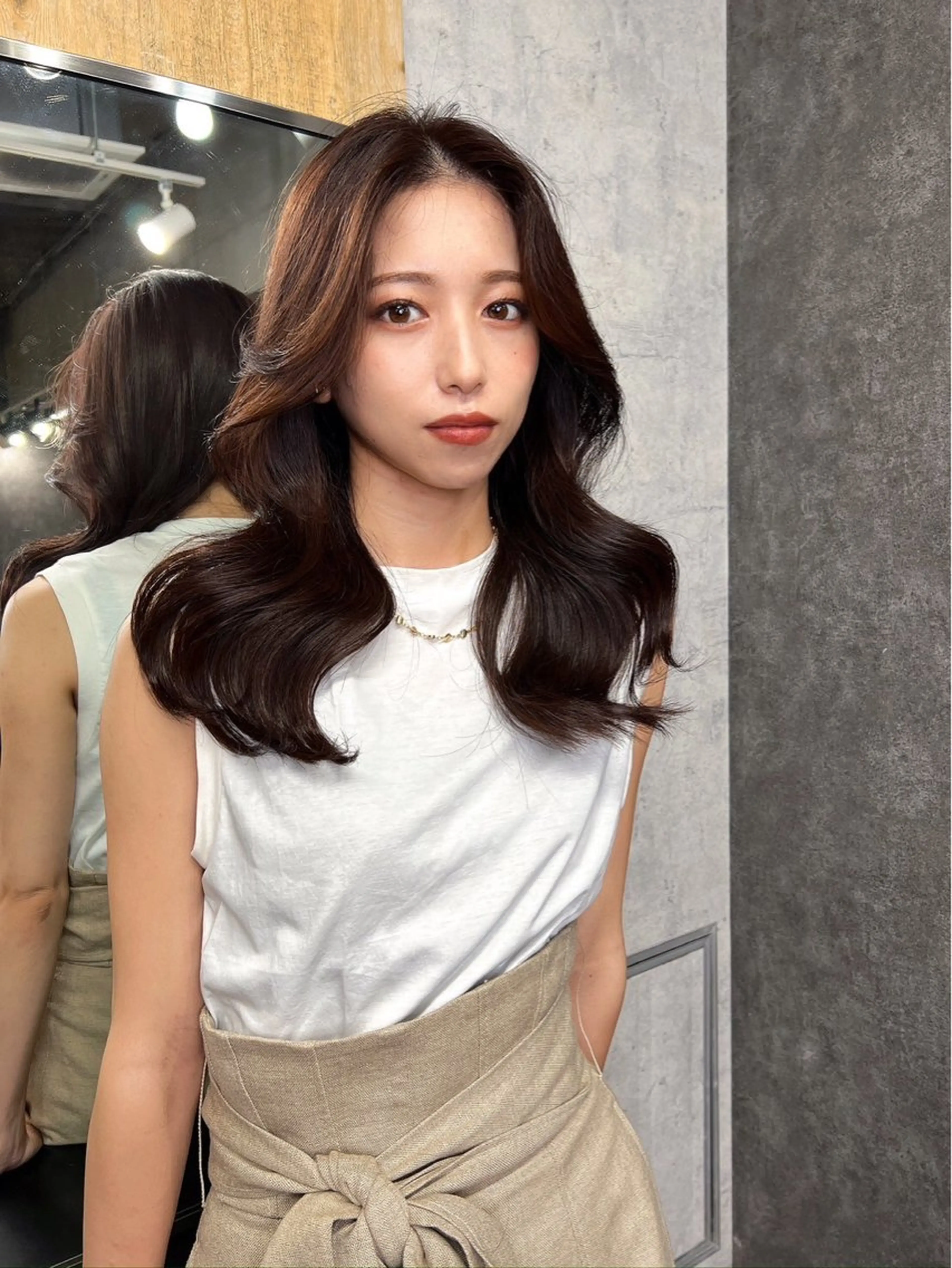 セミロング カラー パーマ ヘアアレンジ 🇰🇷韓国トレンド ヘア🇰🇷高田のヘアスタイル