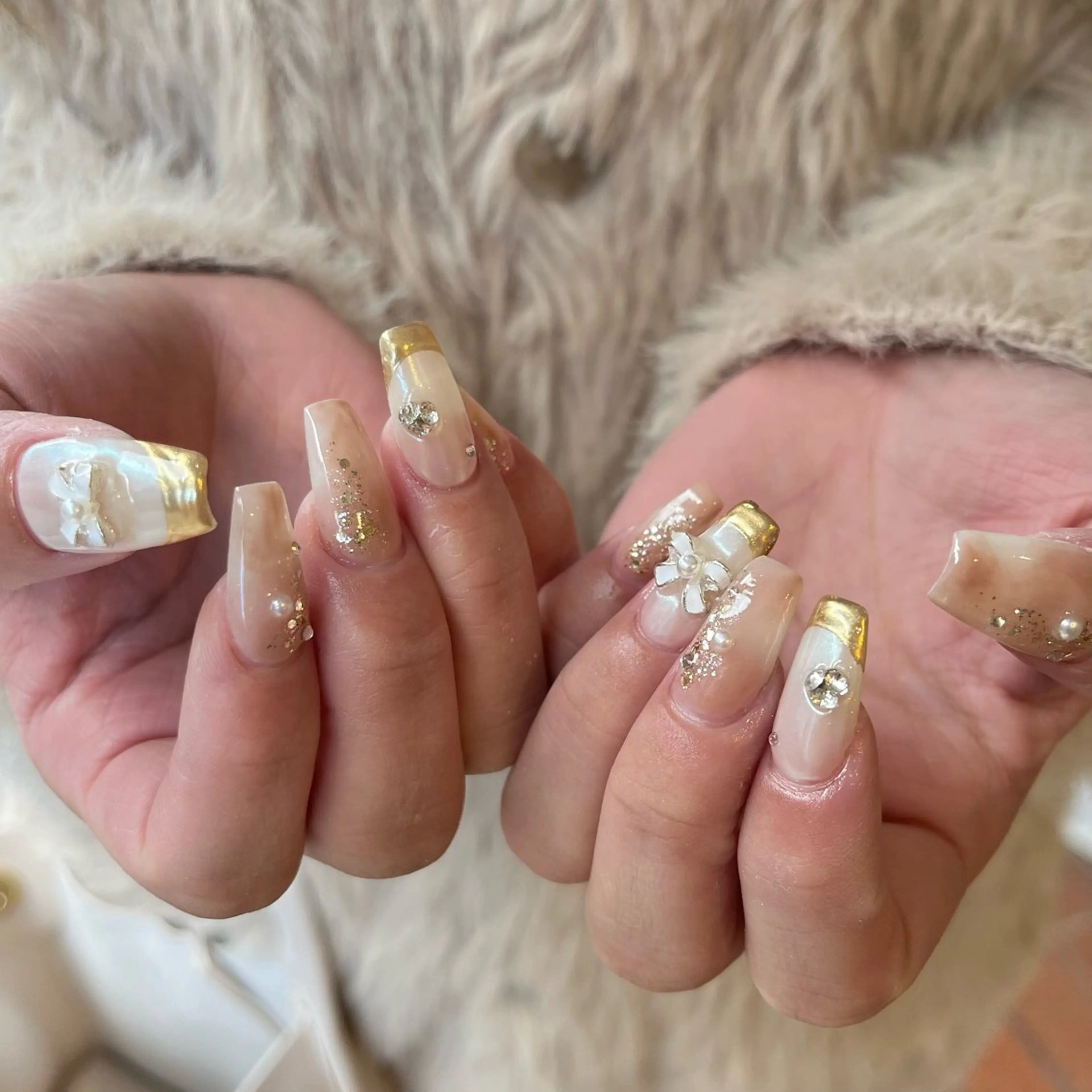 ネイル 成人式 ゴールド ballie／小野原 なつみのネイルデザイン