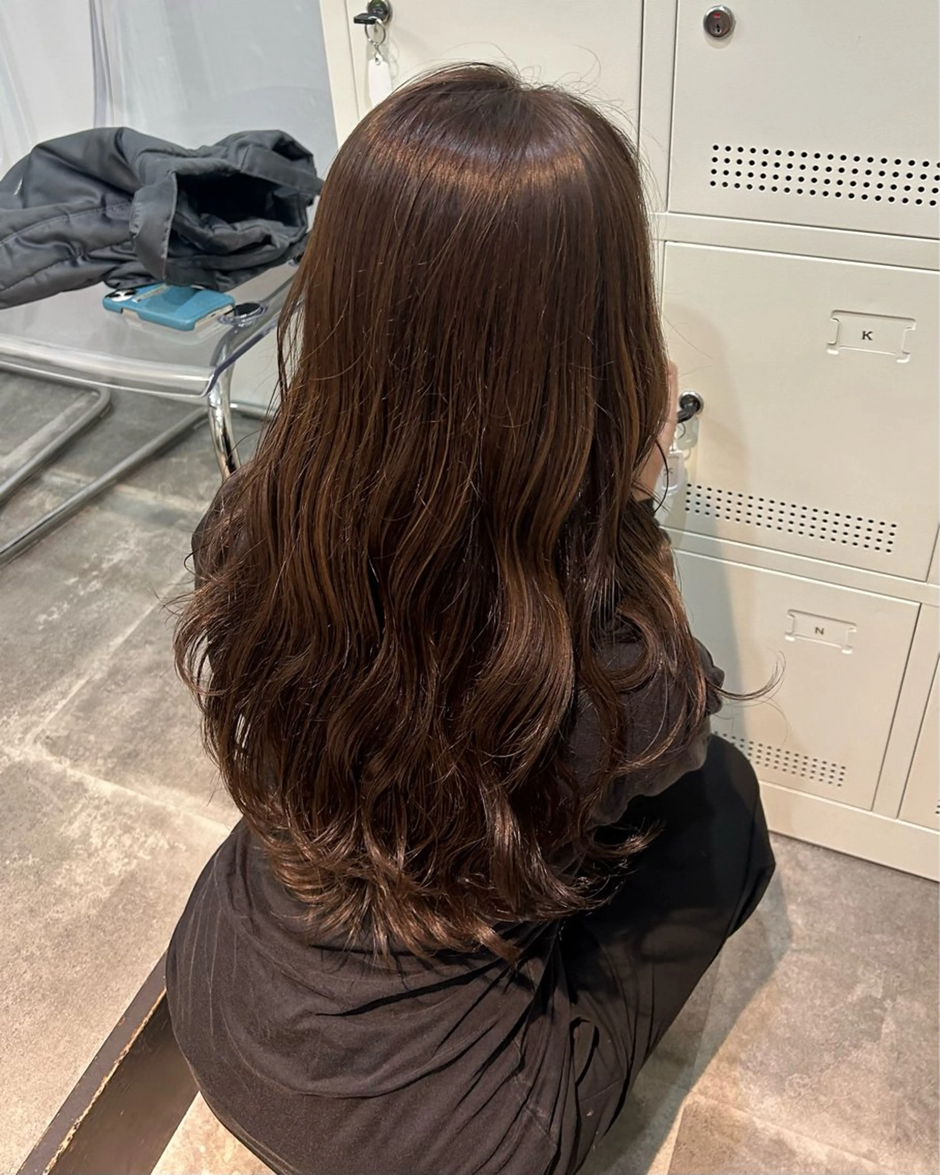 ロング カラー ブラウンカラー チョコレートブラウン 寺川留以 /カットモデル募集中のヘアスタイル