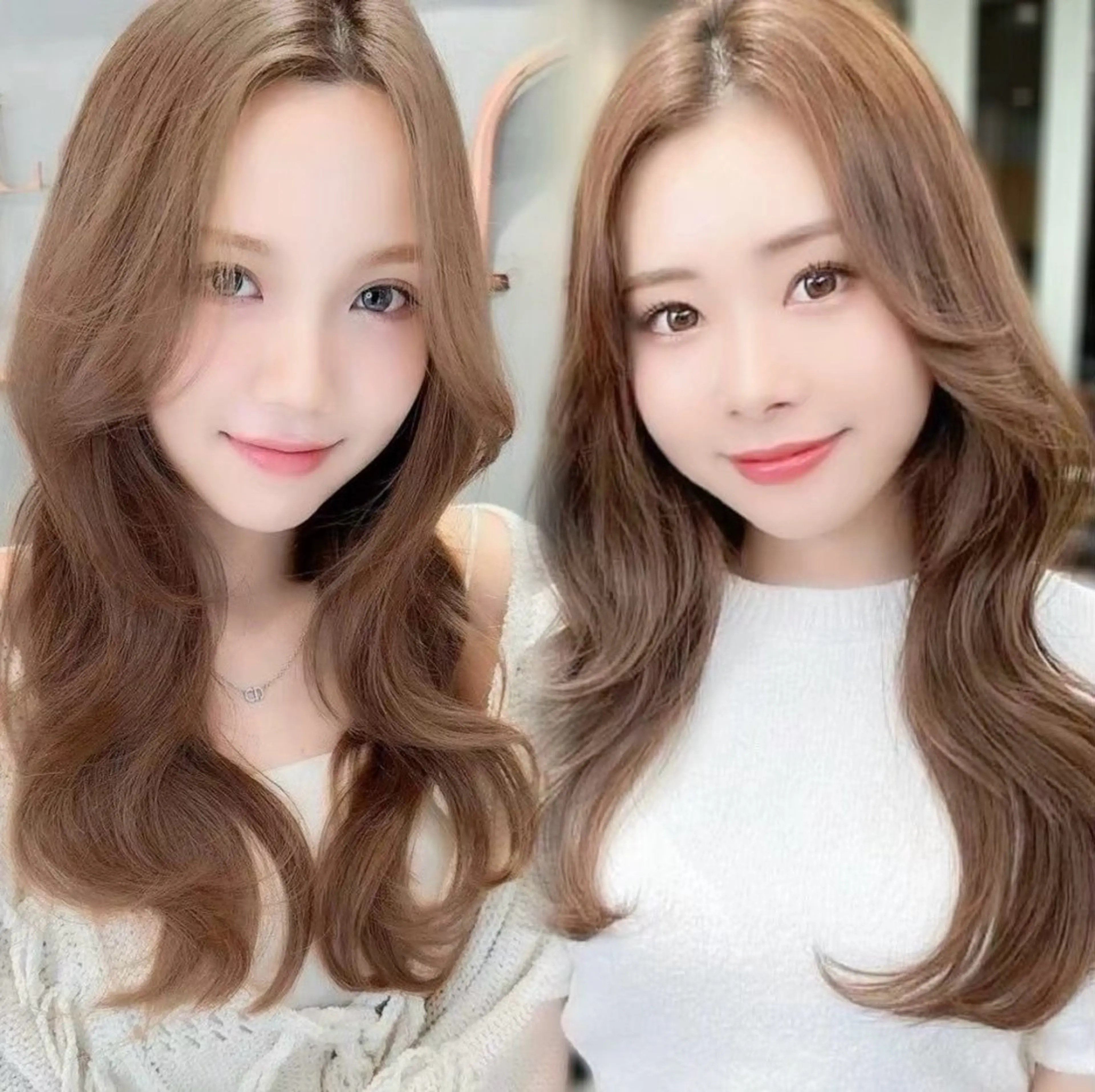 セミロング ヘアカラー 𝐘𝐮𝐫𝐚 ❤︎ ͛⟡.⋆のヘアスタイル