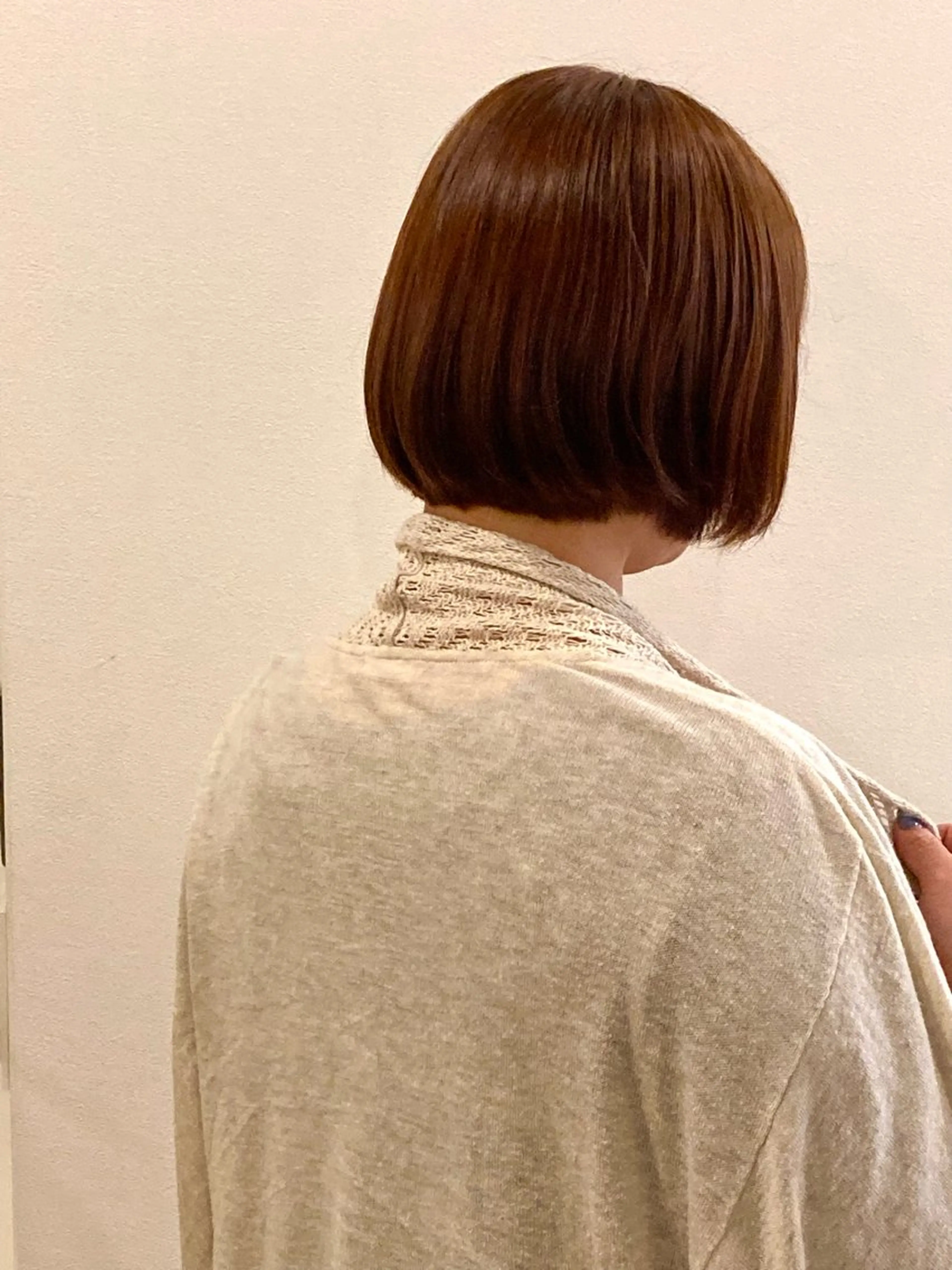 ショート ピンクブラウン 宜保 享典のヘアスタイル