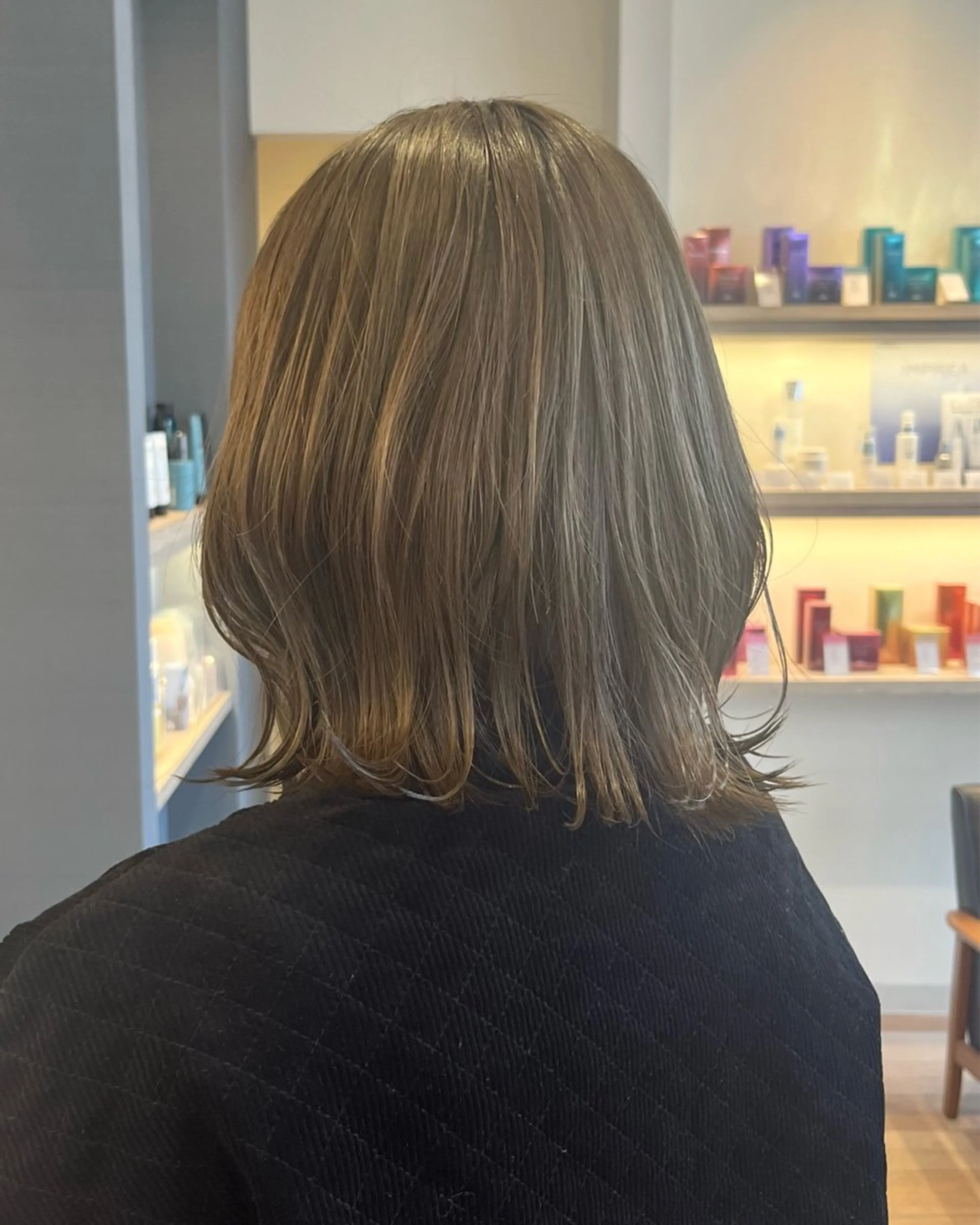 ミディアム カラー ヘアカラー 韓国レイヤー/透明感 カラー🐈曾根高のヘアスタイル