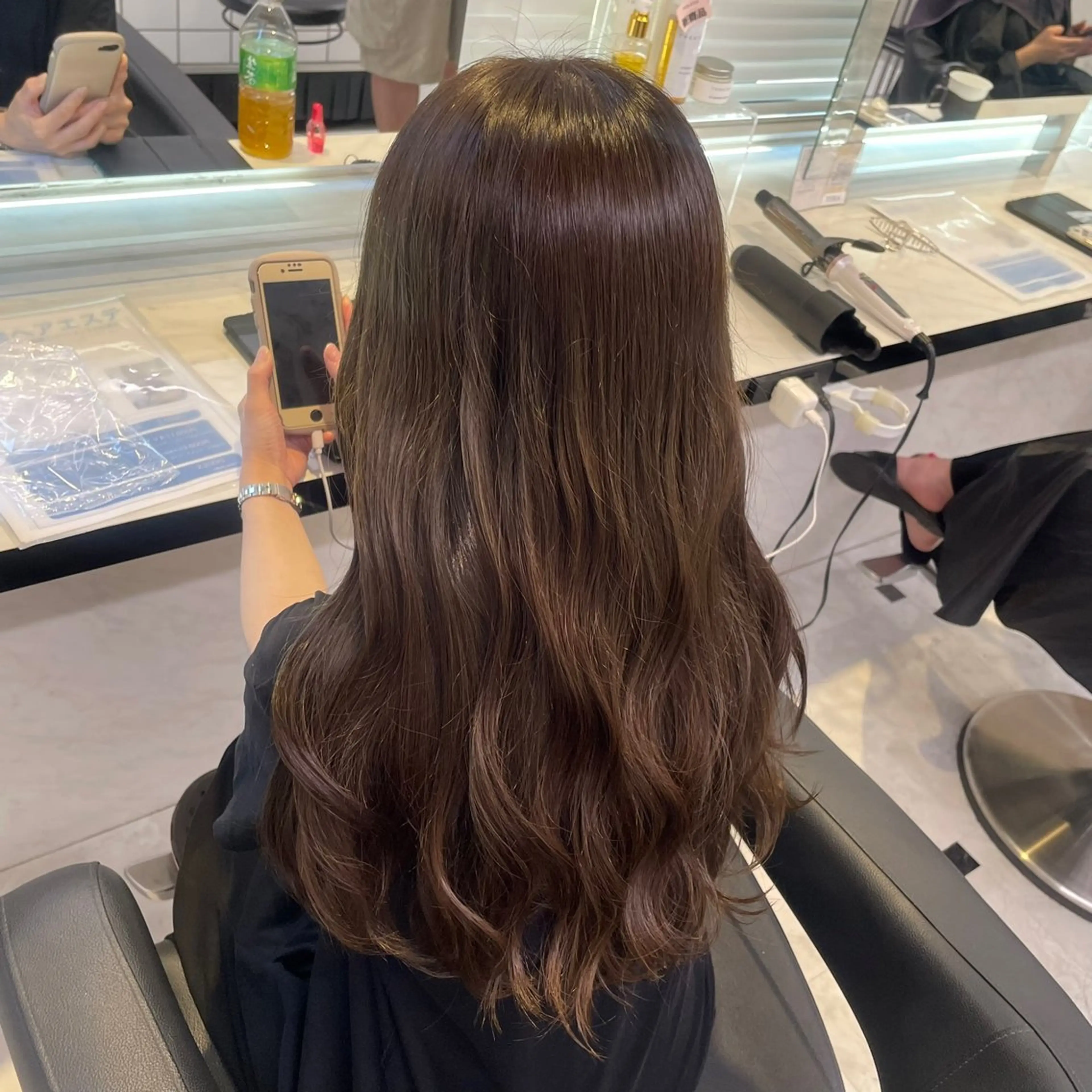 セミロング カット ヘアカラー うる艶トレンドヘア 🕊️上野BABYのヘアスタイル